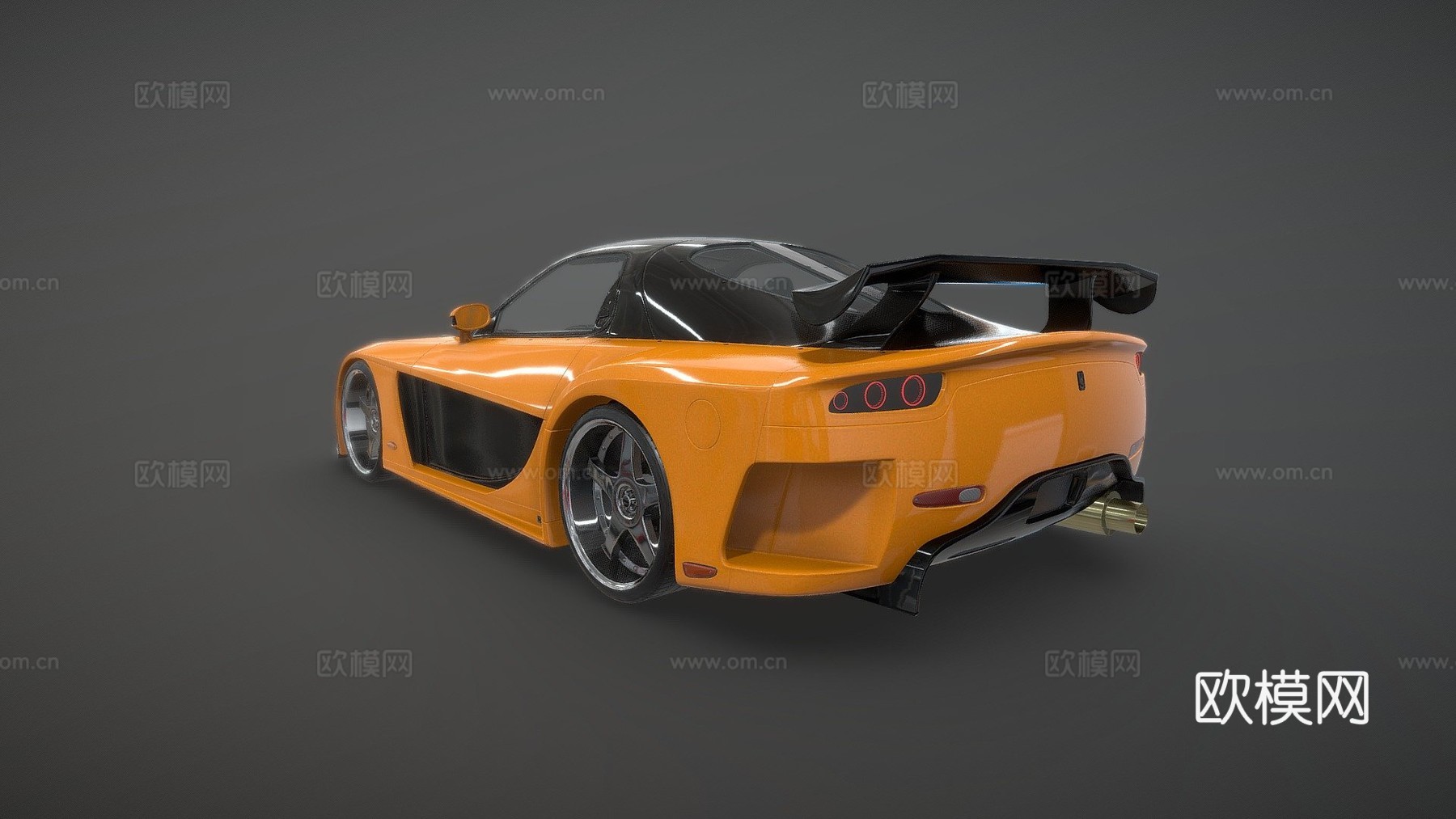 马自达 Rx7 Veilside3d模型下载（渲染图1）