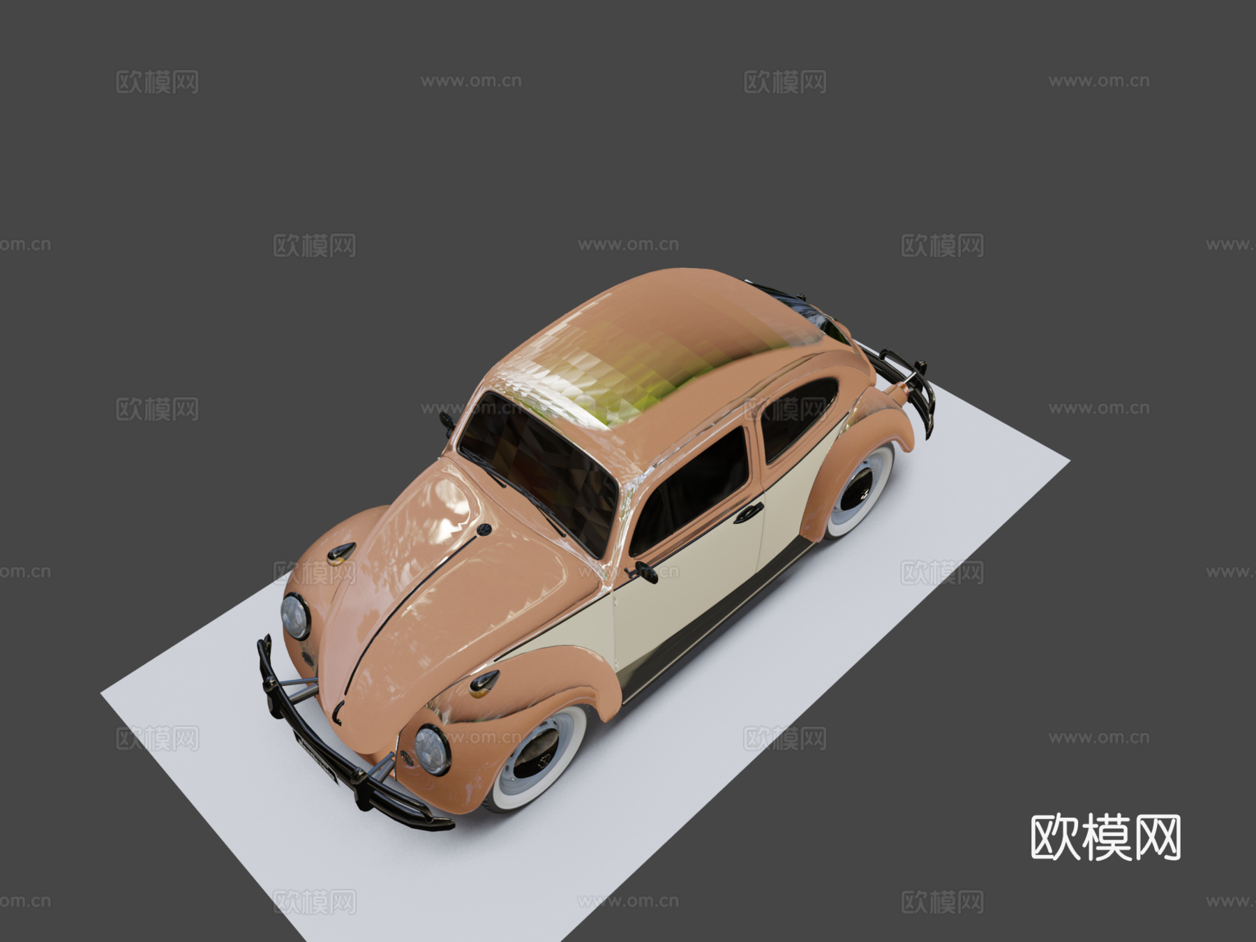 甲壳虫1969-福斯卡3d模型下载（渲染图8）