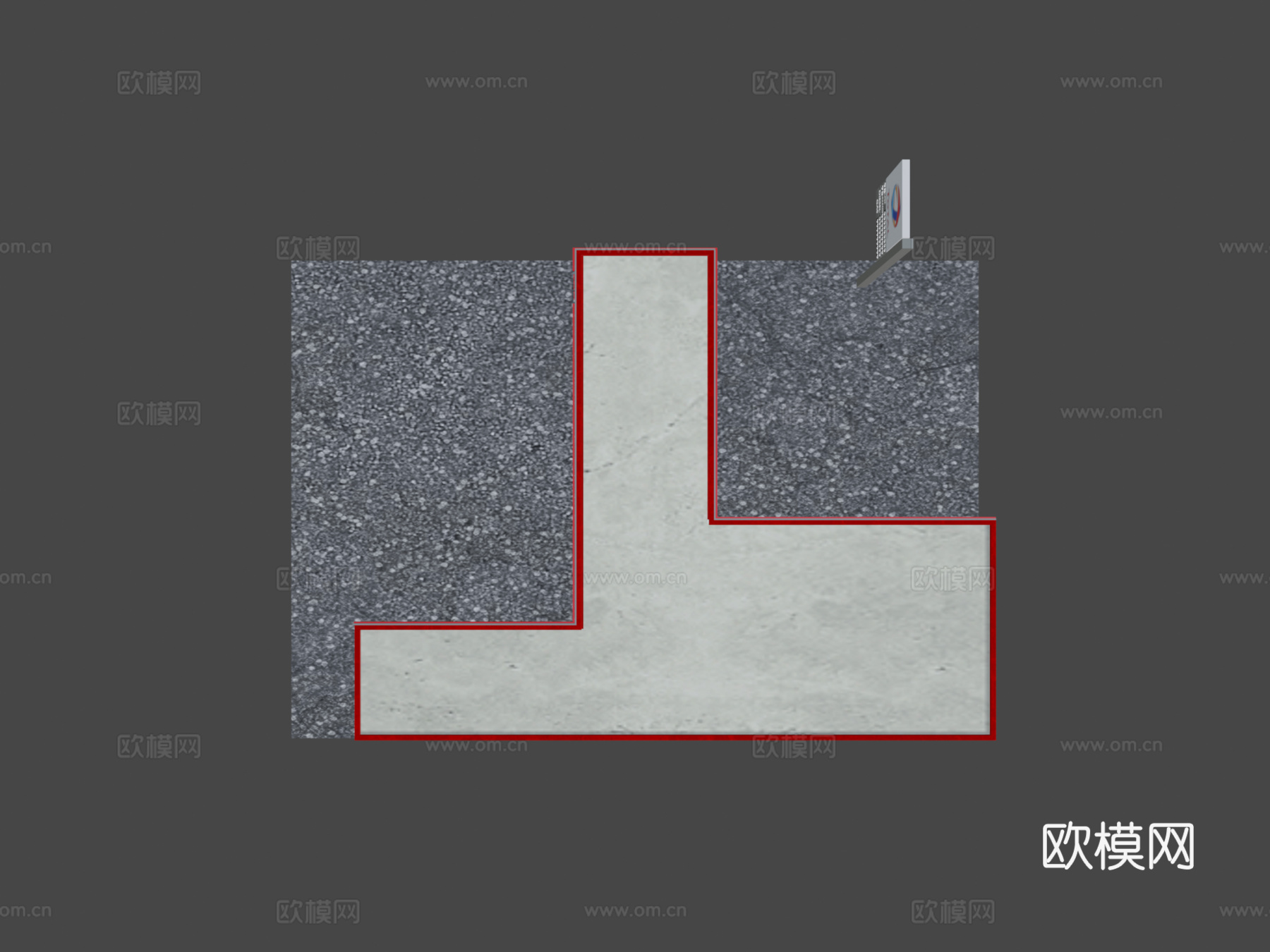 加油站3d模型下载（渲染图7）