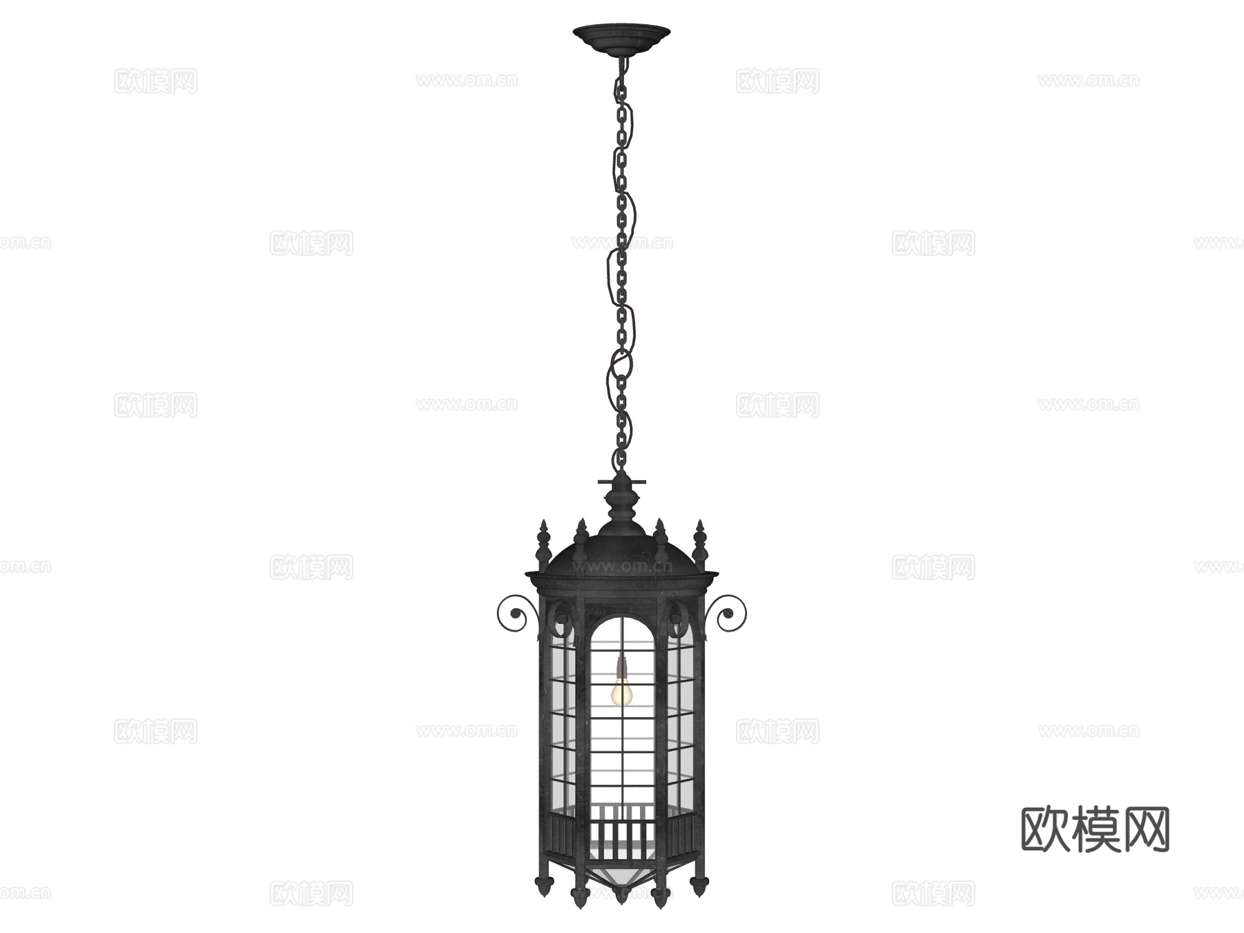 吊灯 装饰吊灯 玻璃吊灯 金属吊灯 户外吊灯su模型