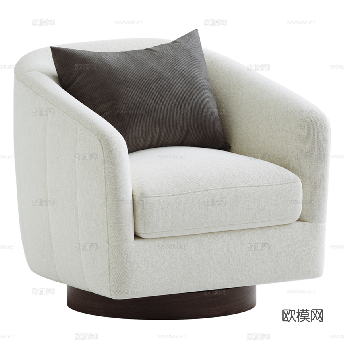 现代单椅3d模型下载（渲染图4）