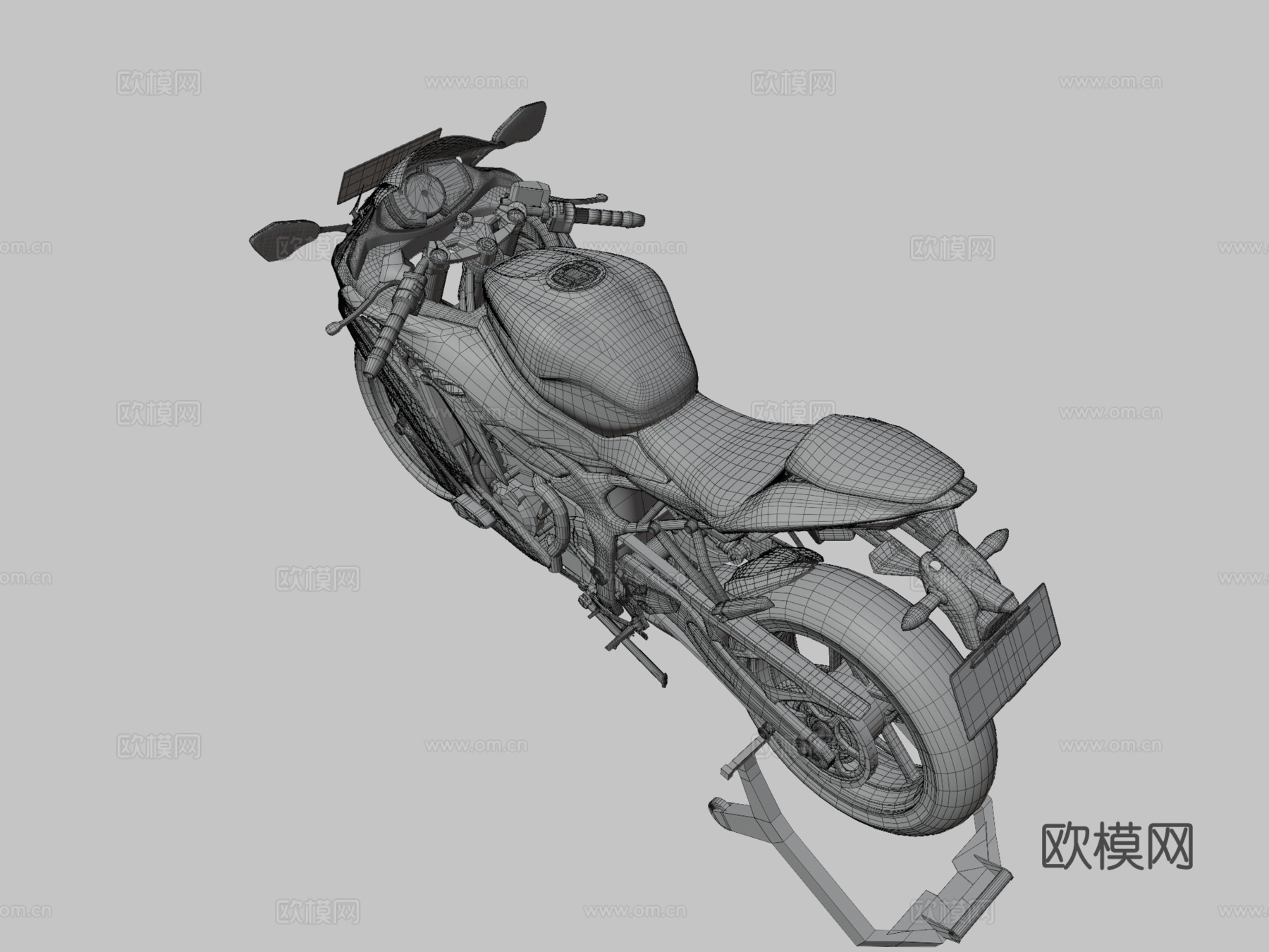 川崎忍者ZX25R3d模型下载（渲染图3）