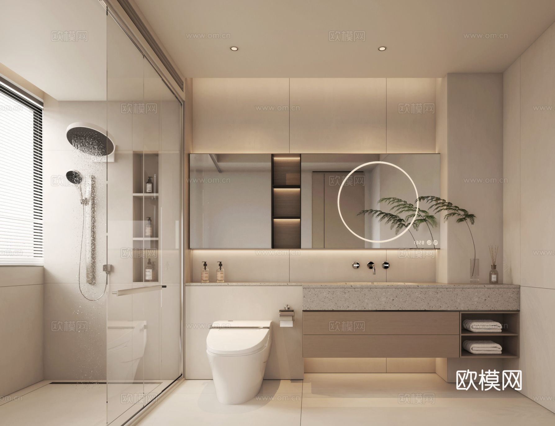 200平方现代简约风深圳住宅室内施工图cad施工图