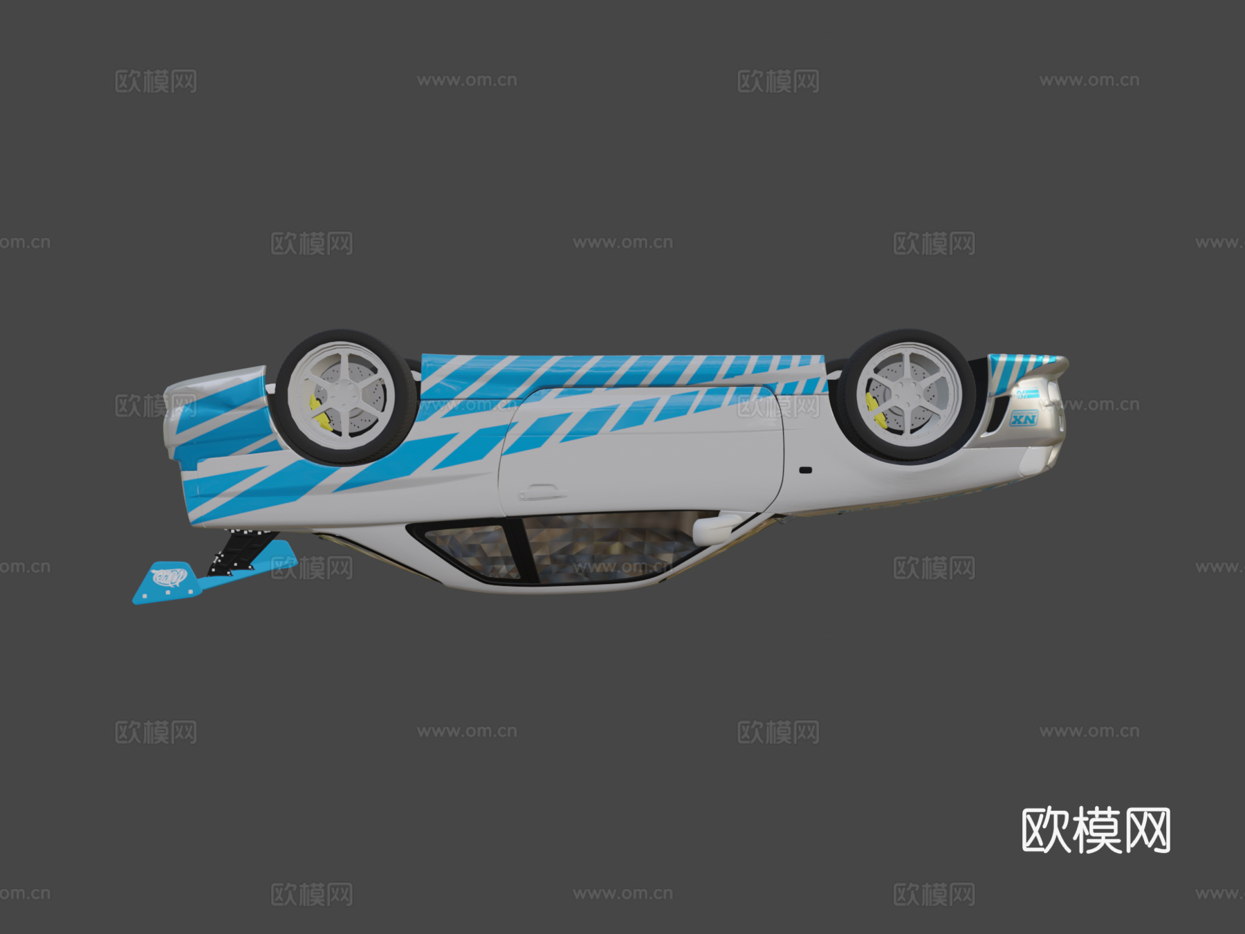 保罗·沃克GTR R34来自速度与激情23d模型下载（渲染图6）