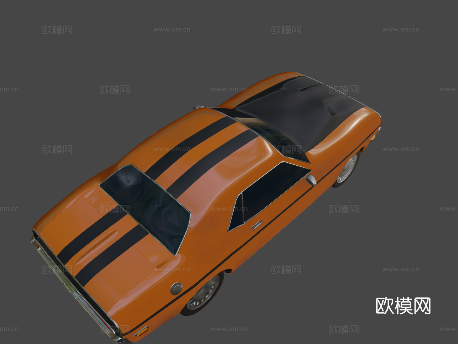 美国肌肉车3d模型下载（渲染图8）