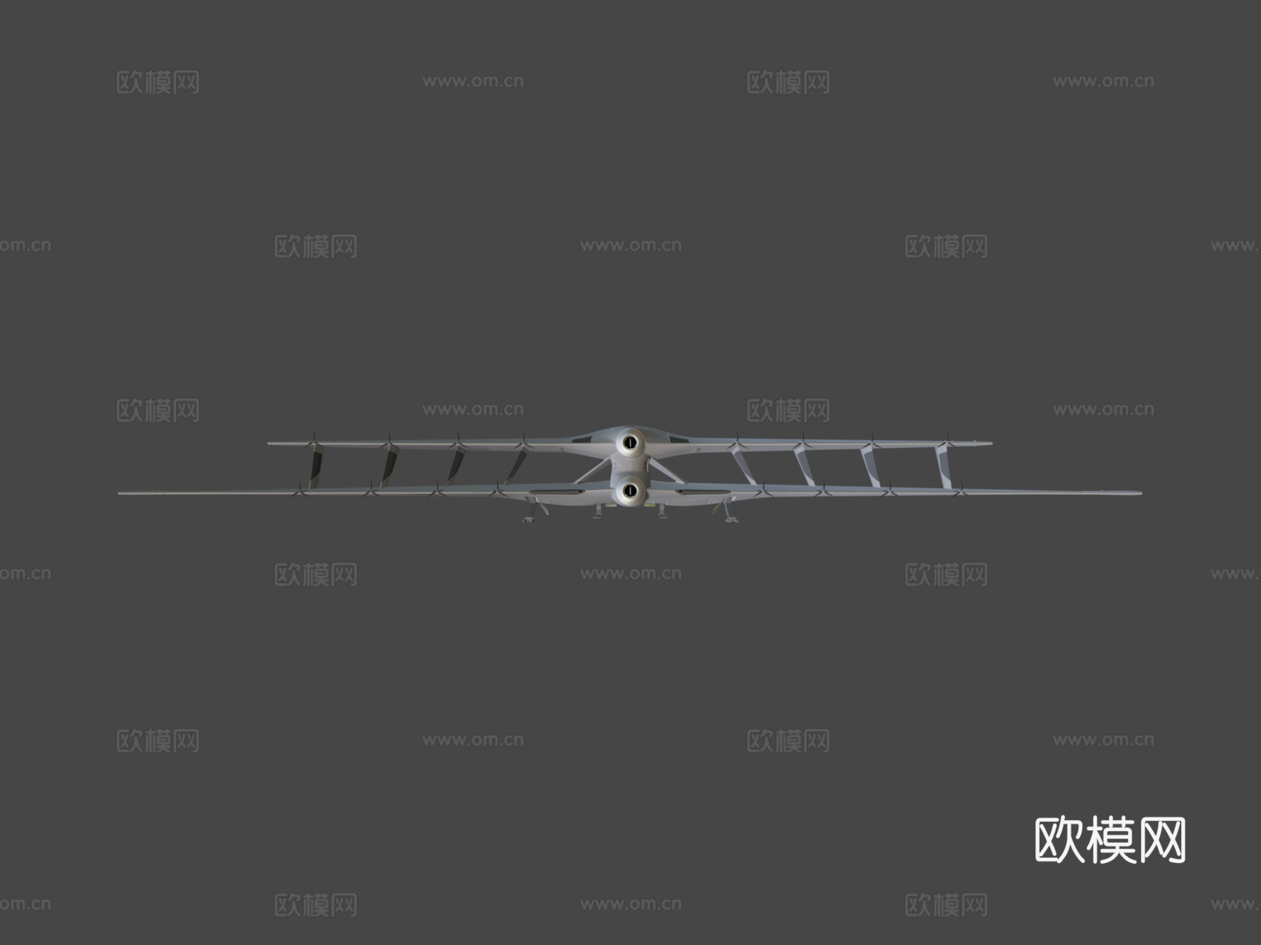 泪滴系外行星飞机3d模型下载（渲染图6）