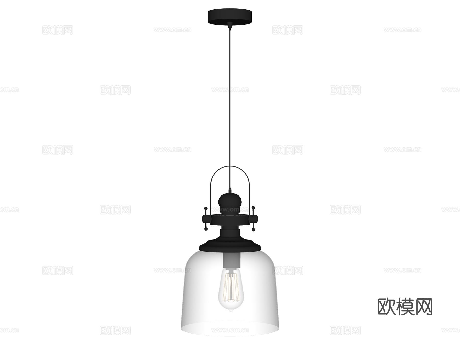 吊灯 床头吊灯 装饰吊灯 玻璃吊灯su模型