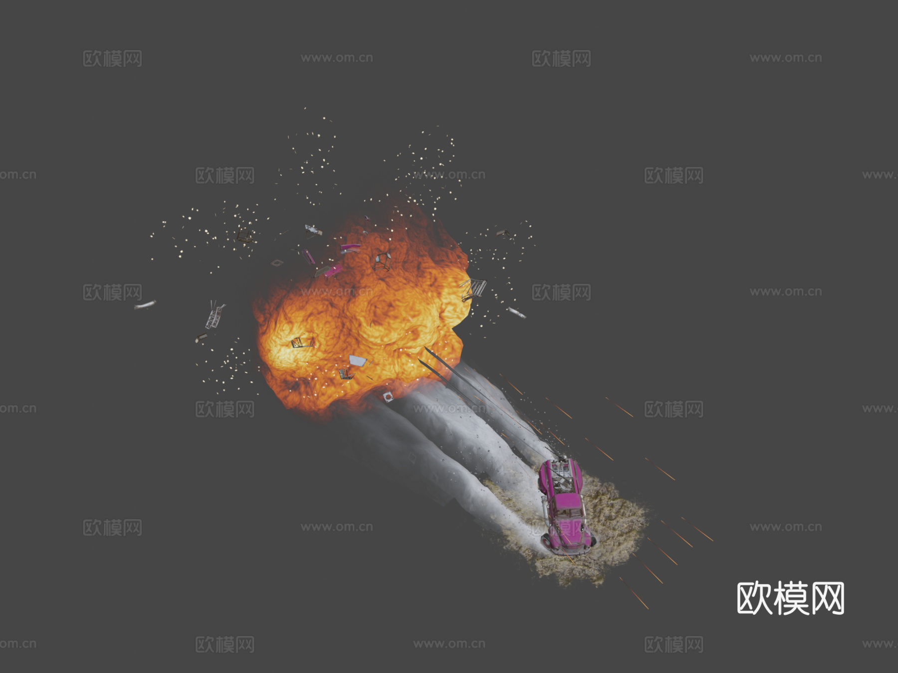 交叉火力-圣瓦伦丁节3d模型下载（渲染图8）