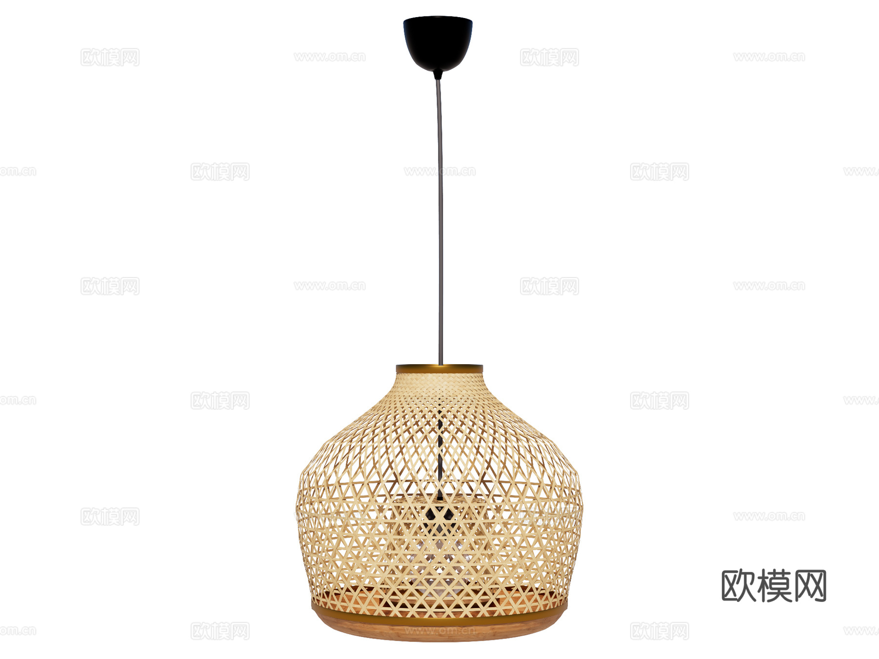 吊灯 床头吊灯 装饰吊灯 藤编吊灯 竹编吊灯su模型