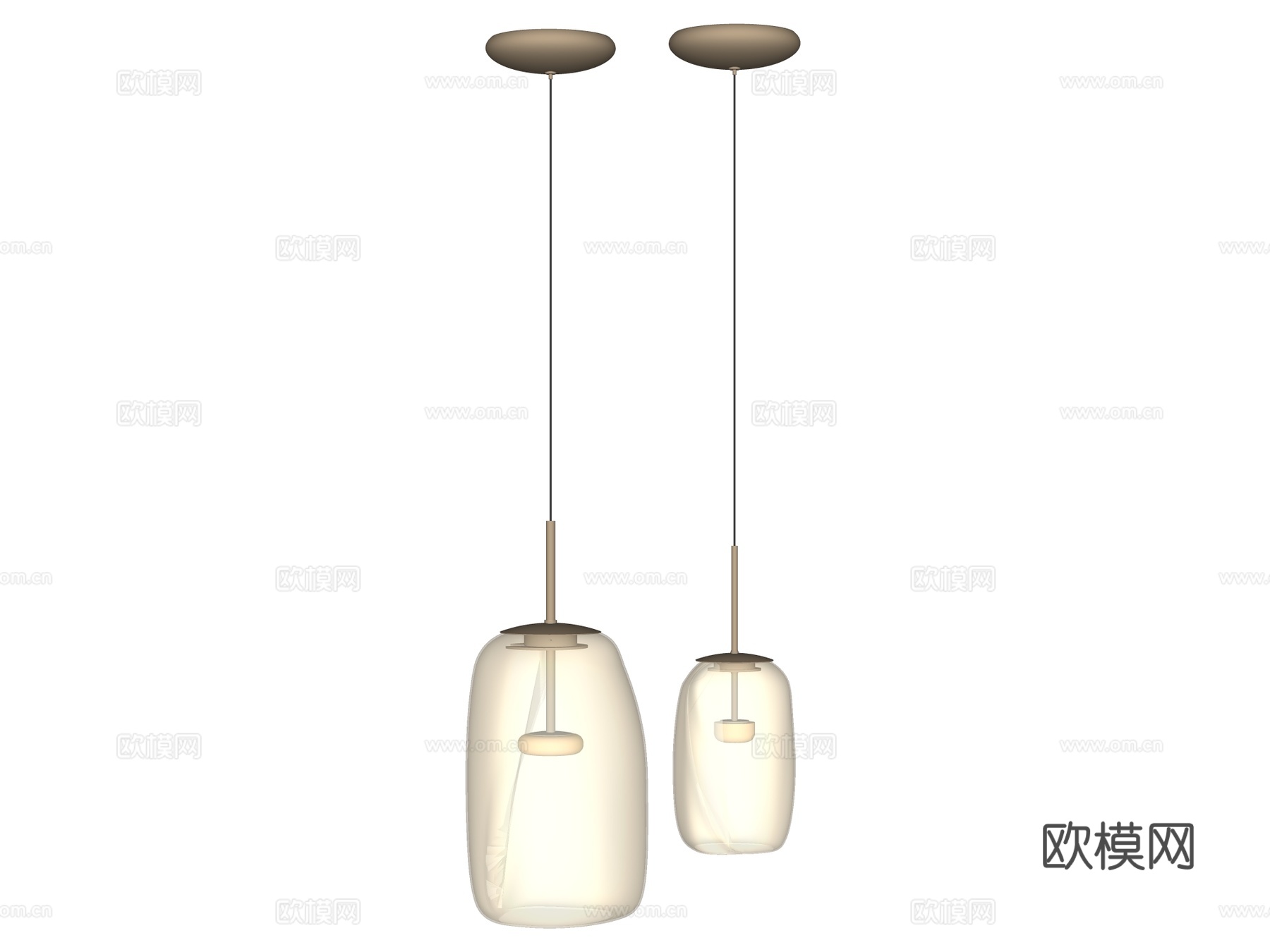 吊灯 床头吊灯 装饰吊灯 玻璃吊灯su模型