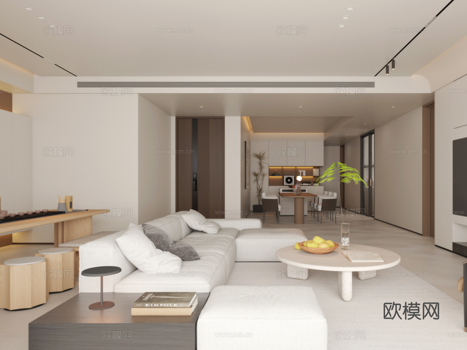 200平方现代简约风深圳住宅室内施工图cad施工图