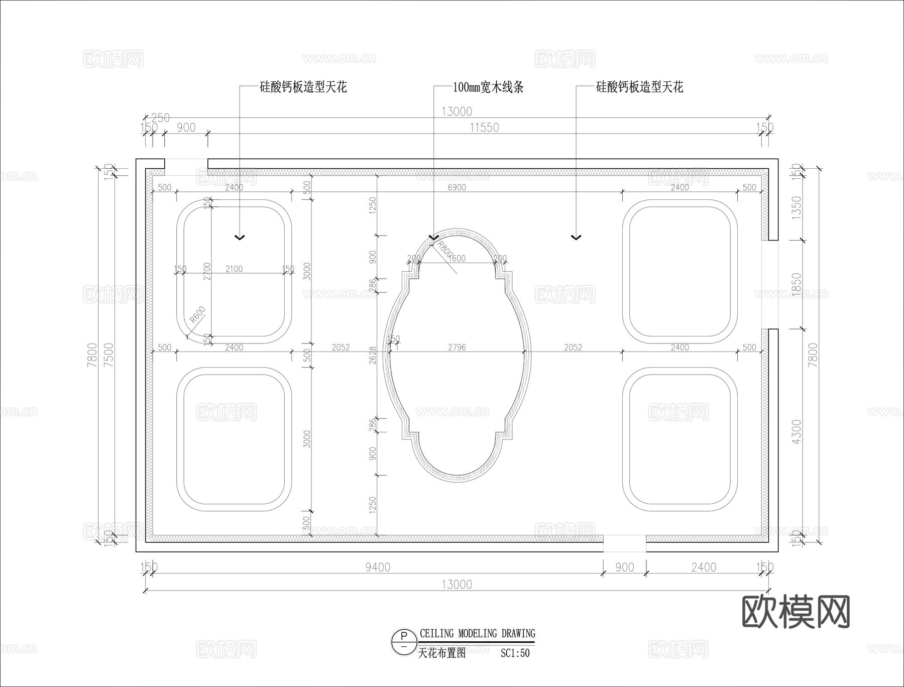 影音娱乐室装修施工图cad施工图