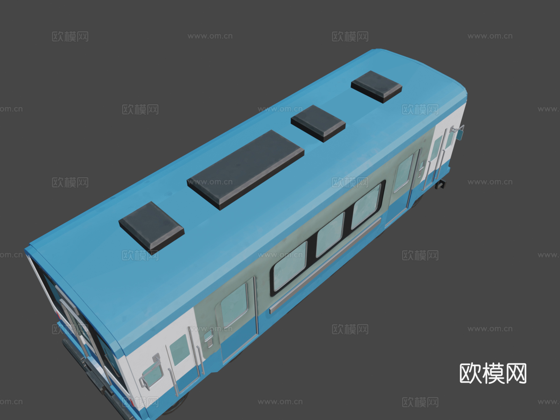 火车3d模型下载（渲染图8）