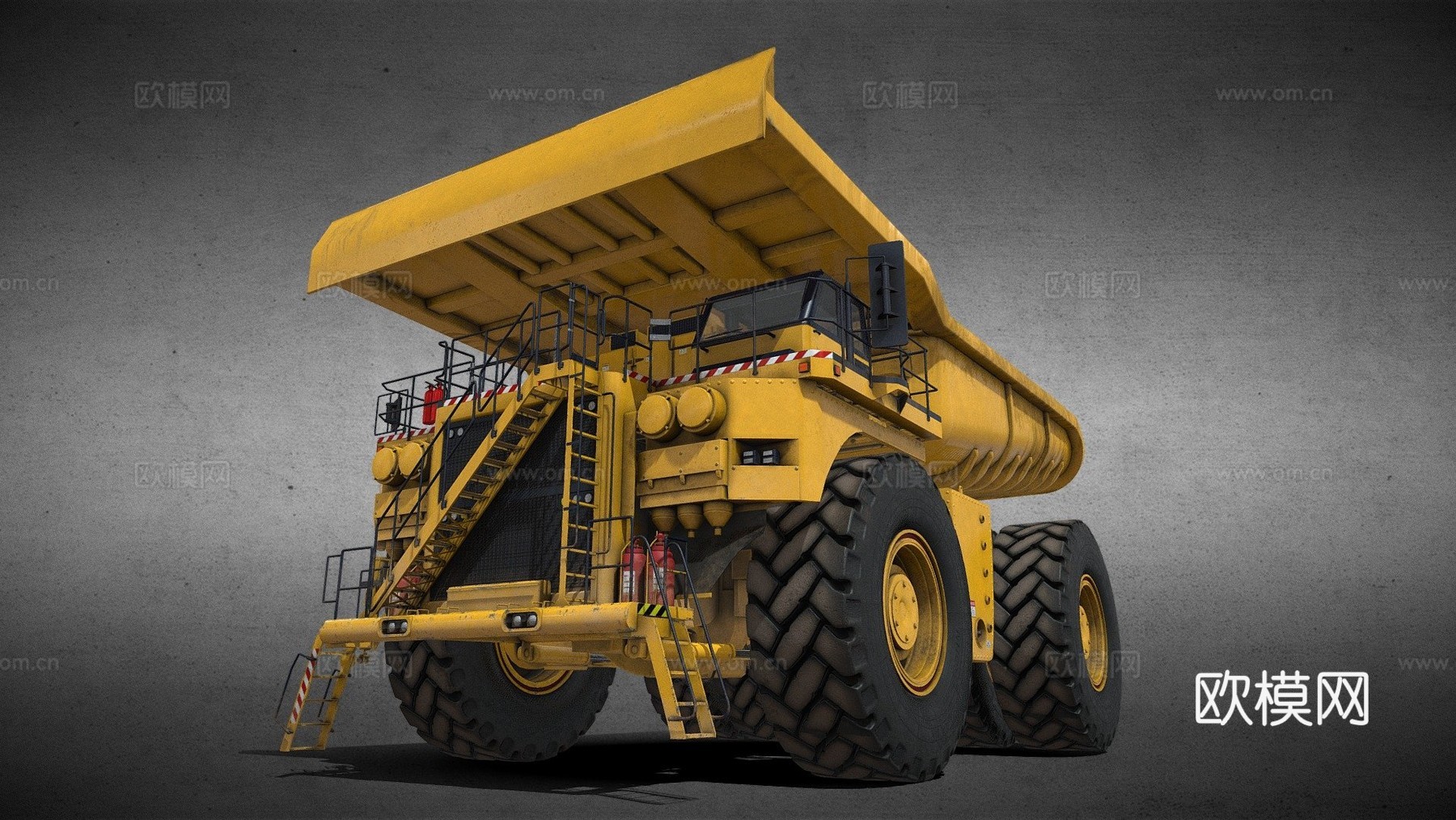 矿用自卸卡车3d模型下载（渲染图1）