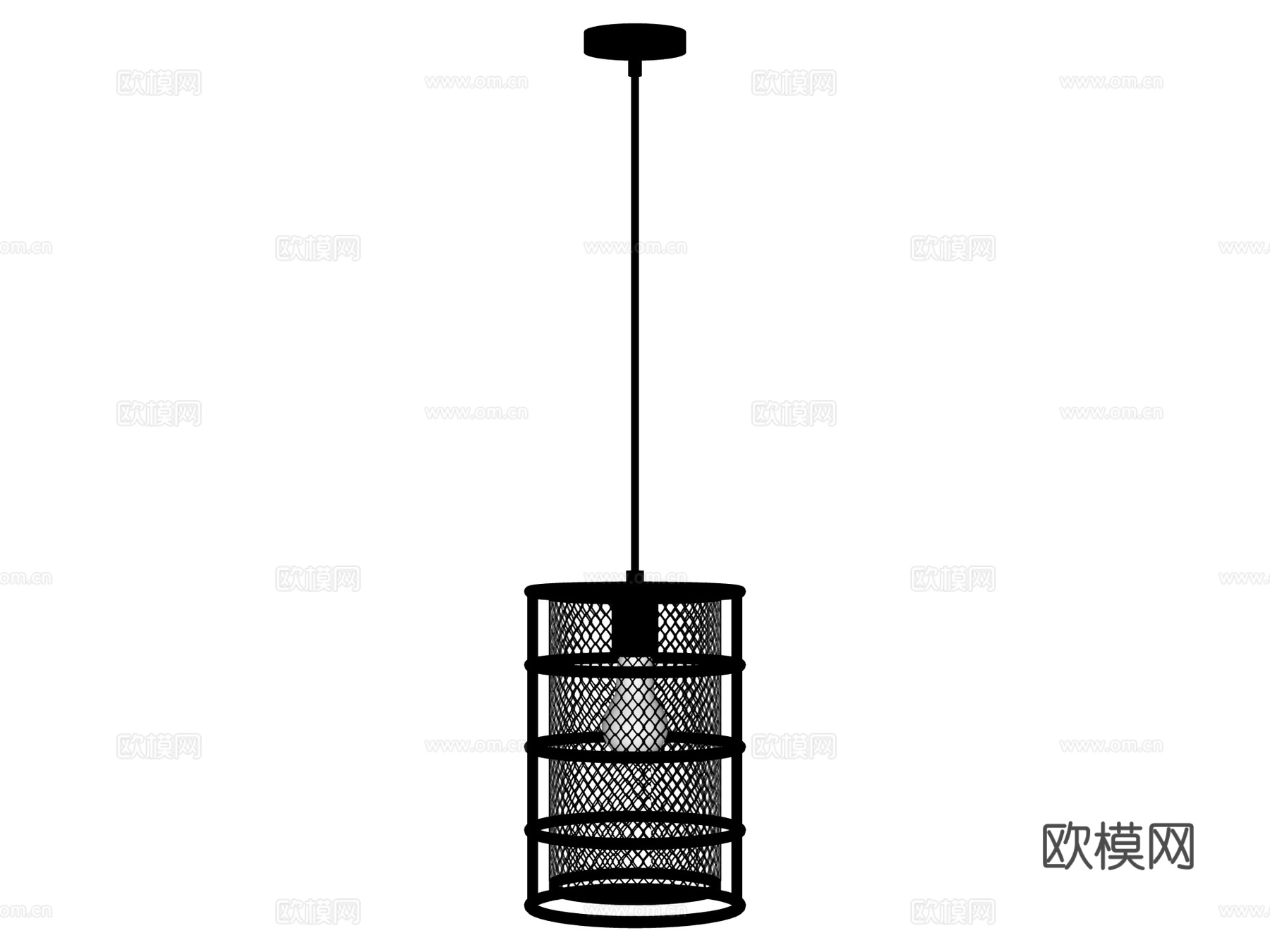 吊灯 床头吊灯 装饰吊灯 金属吊灯su模型