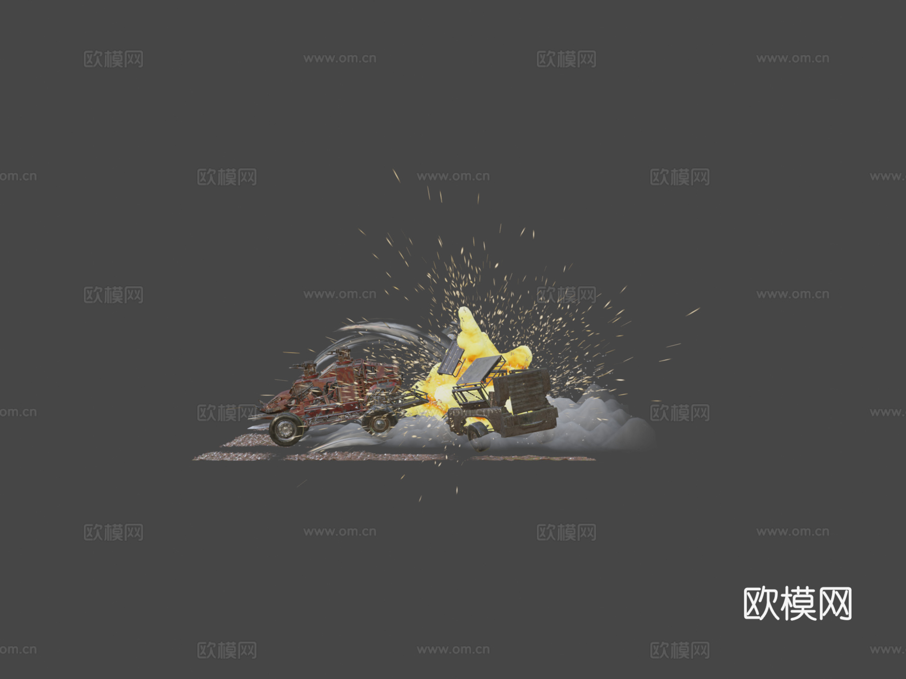 交叉火力-狂猎3d模型下载（渲染图5）