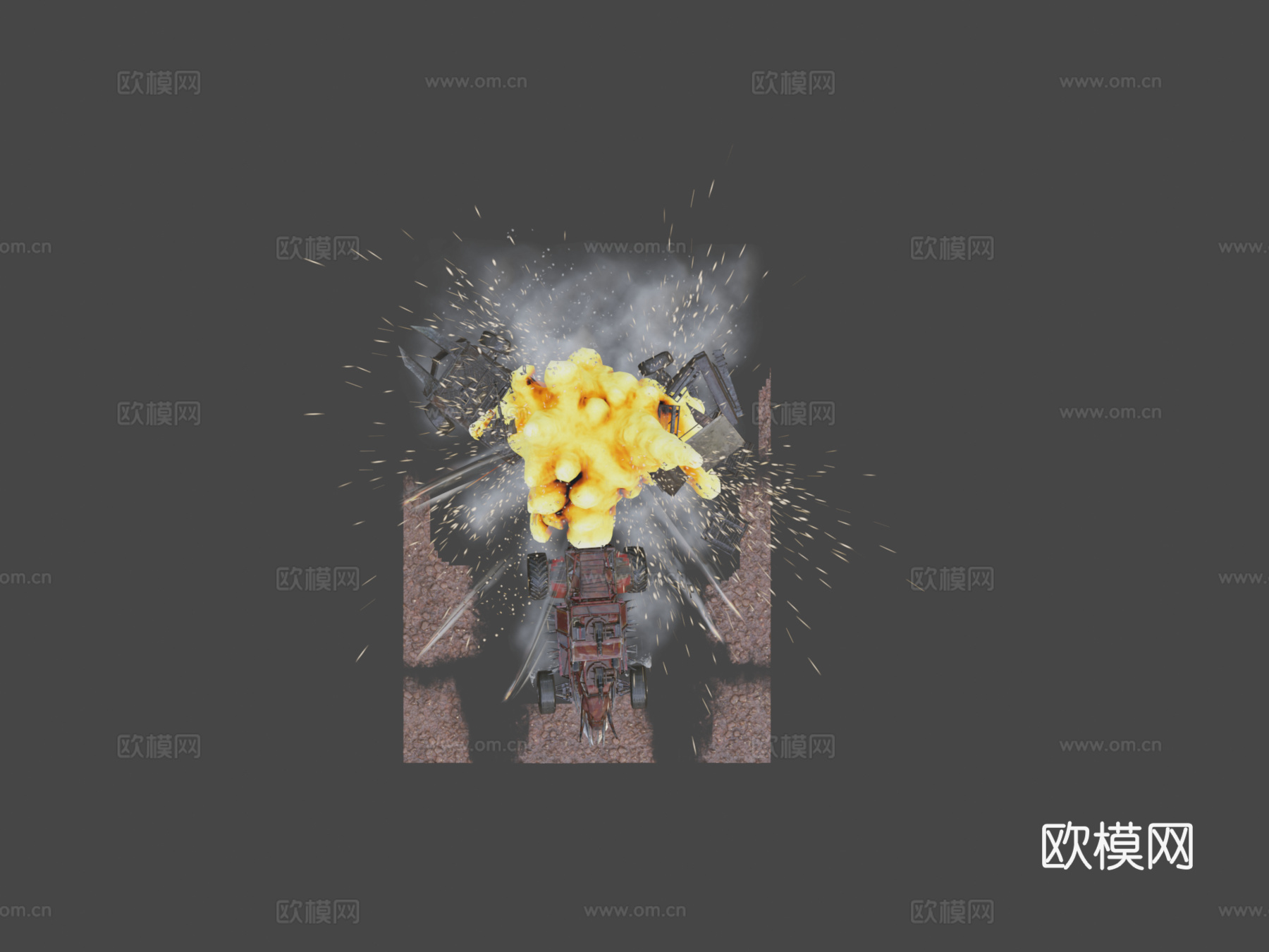 交叉火力-狂猎3d模型下载（渲染图7）