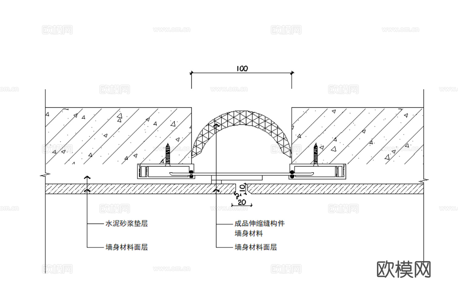 94款地面墙面吊顶外墙屋面变形缝伸缩缝CAD节点他最新整理合cad施工图