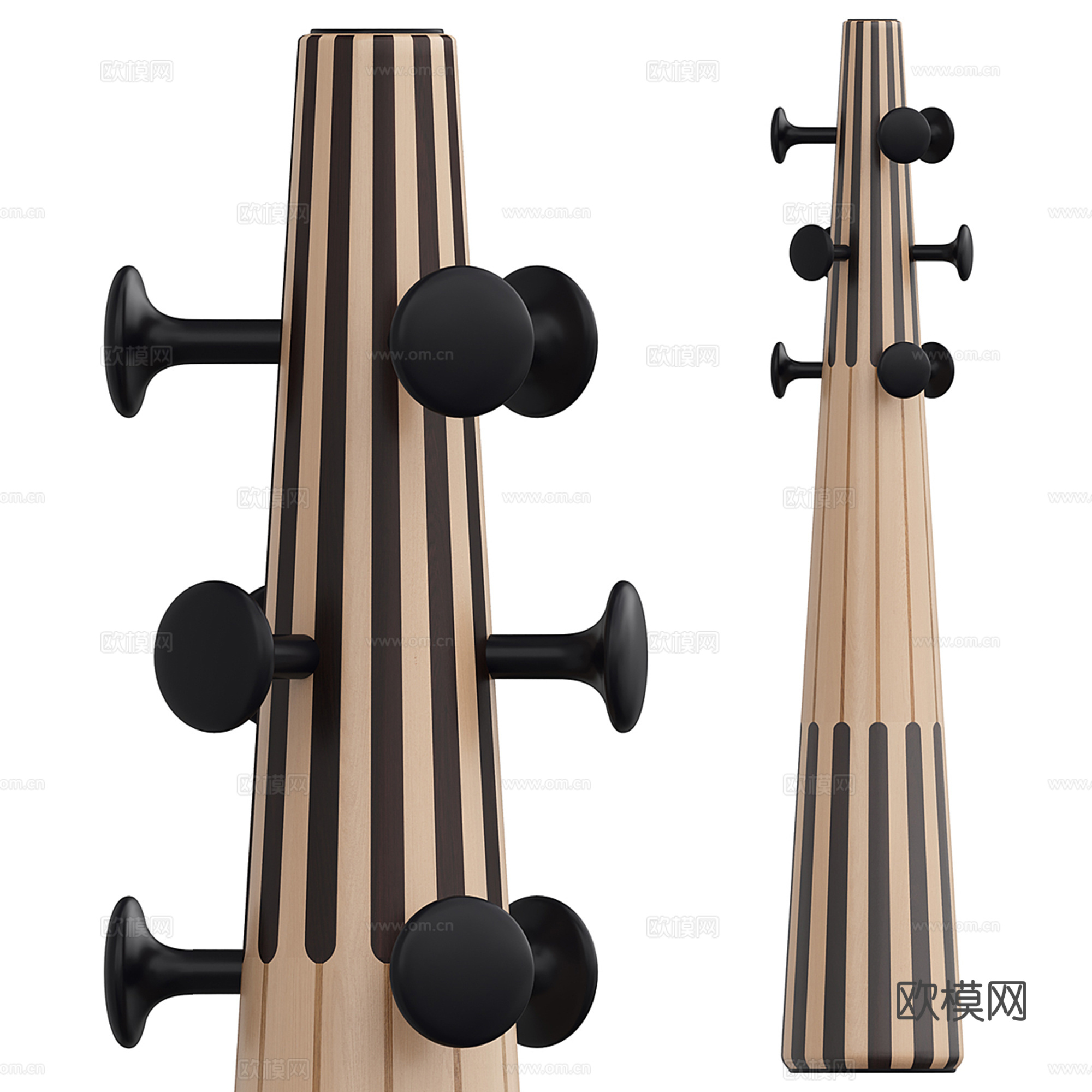 现代衣帽架su模型