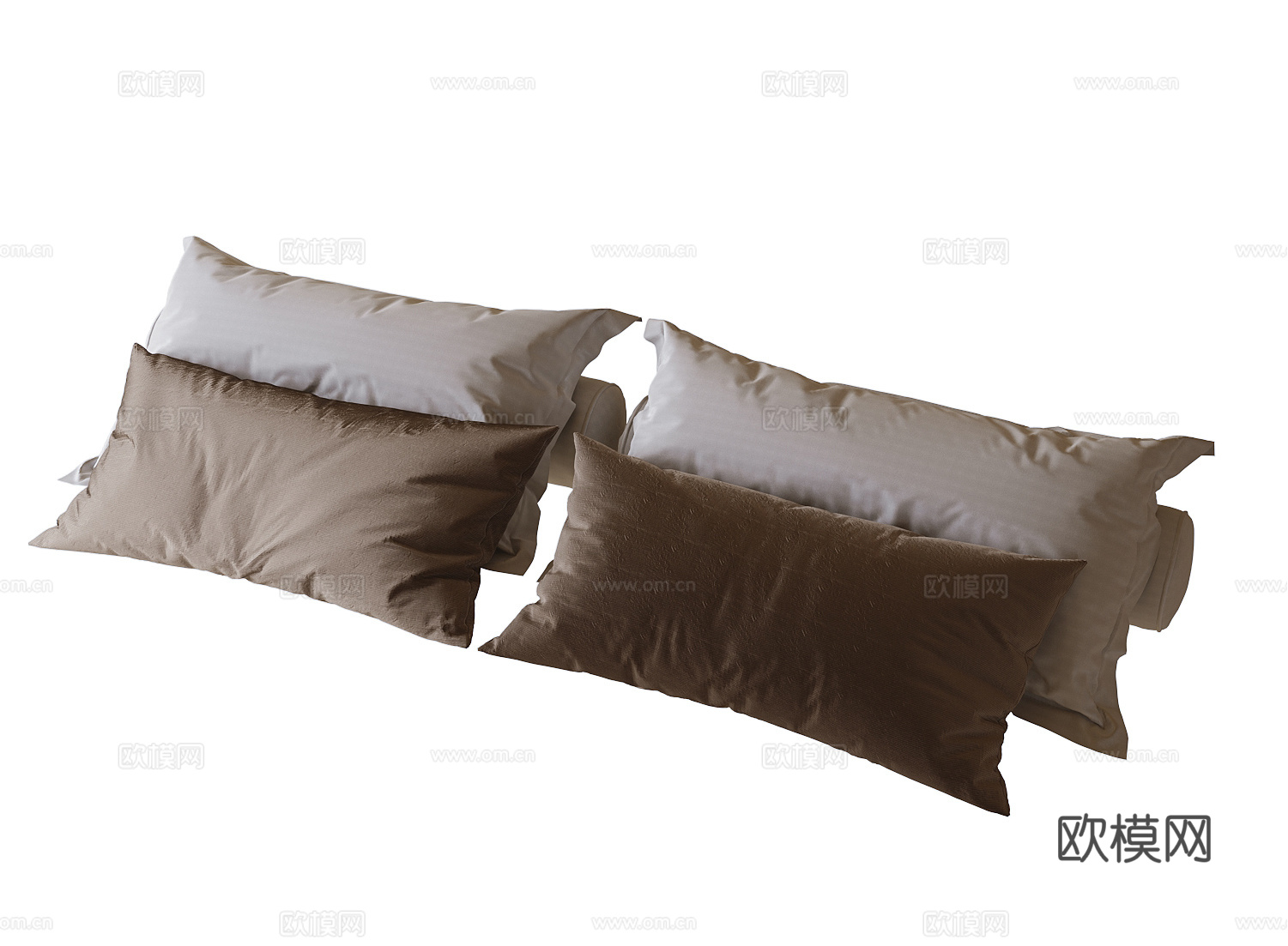 现代枕头su模型