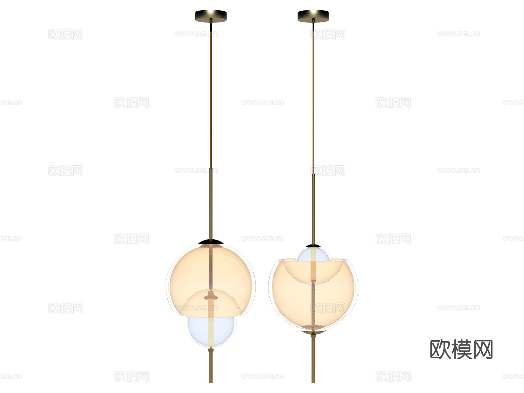 吊灯 床头吊灯 装饰吊灯 玻璃吊灯su模型