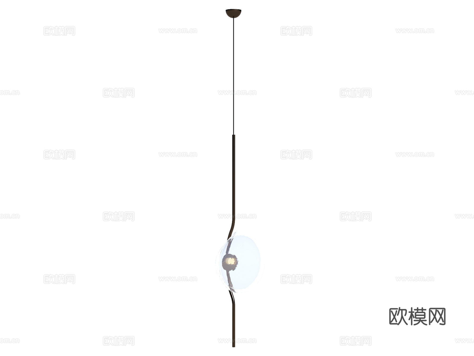 吊灯 床头吊灯 装饰吊灯 玻璃吊灯su模型