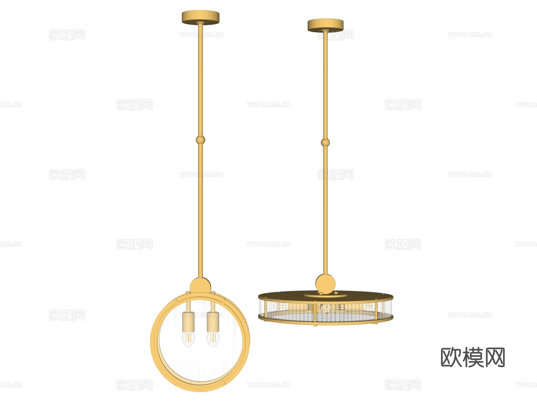 吊灯 床头吊灯 装饰吊灯 玻璃吊灯 金属吊灯su模型