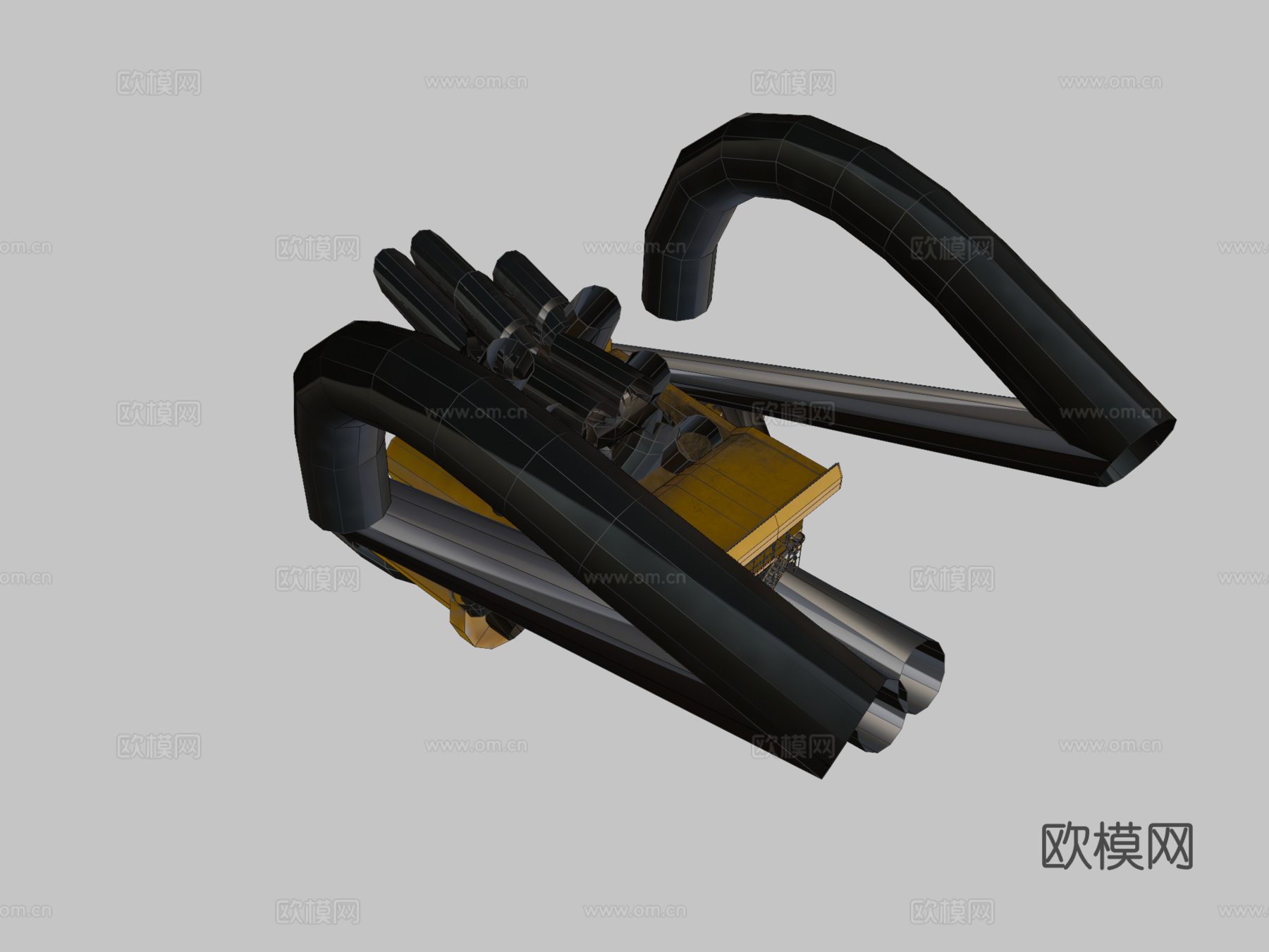 矿用自卸卡车3d模型下载（渲染图2）