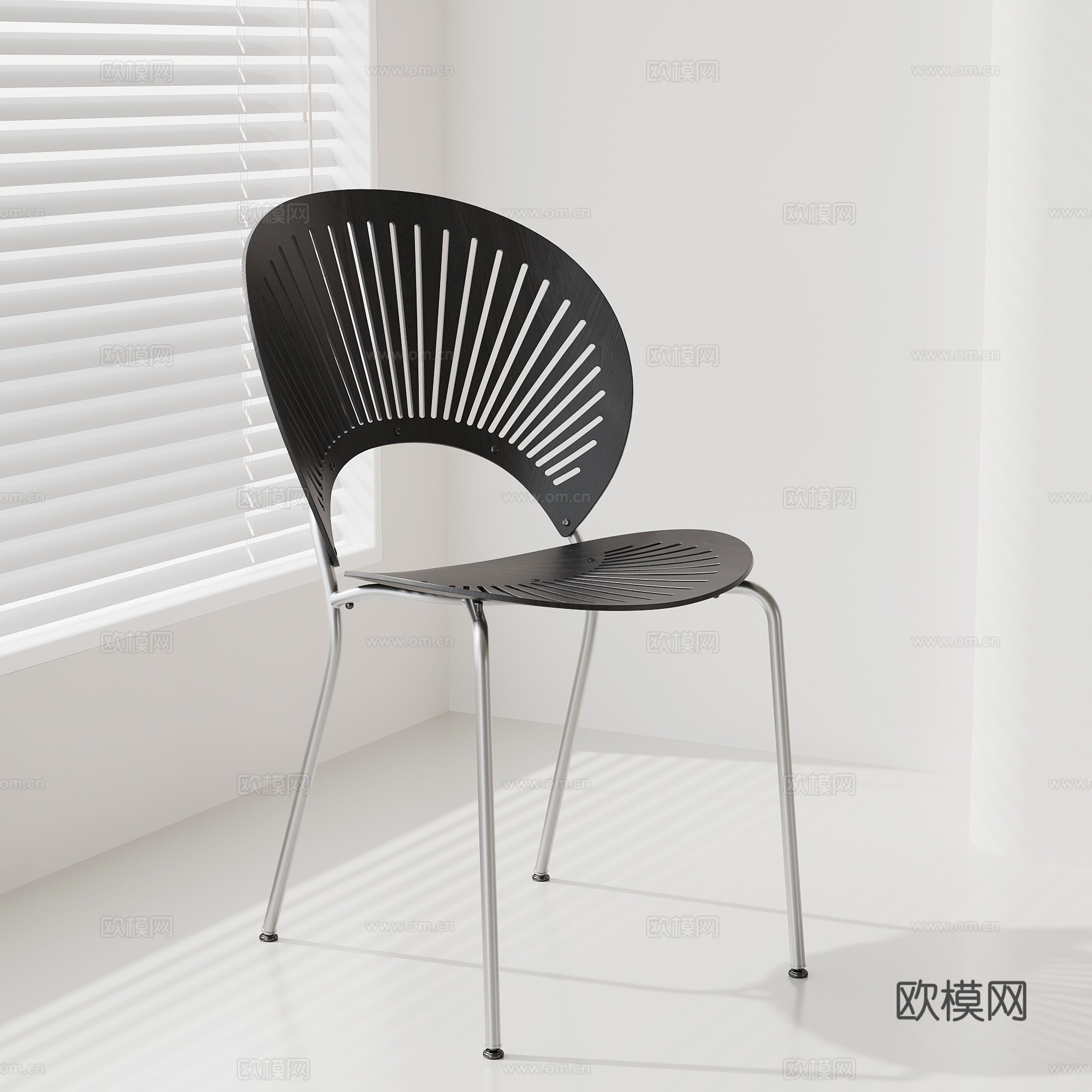 现代餐椅 单椅 椅子su模型