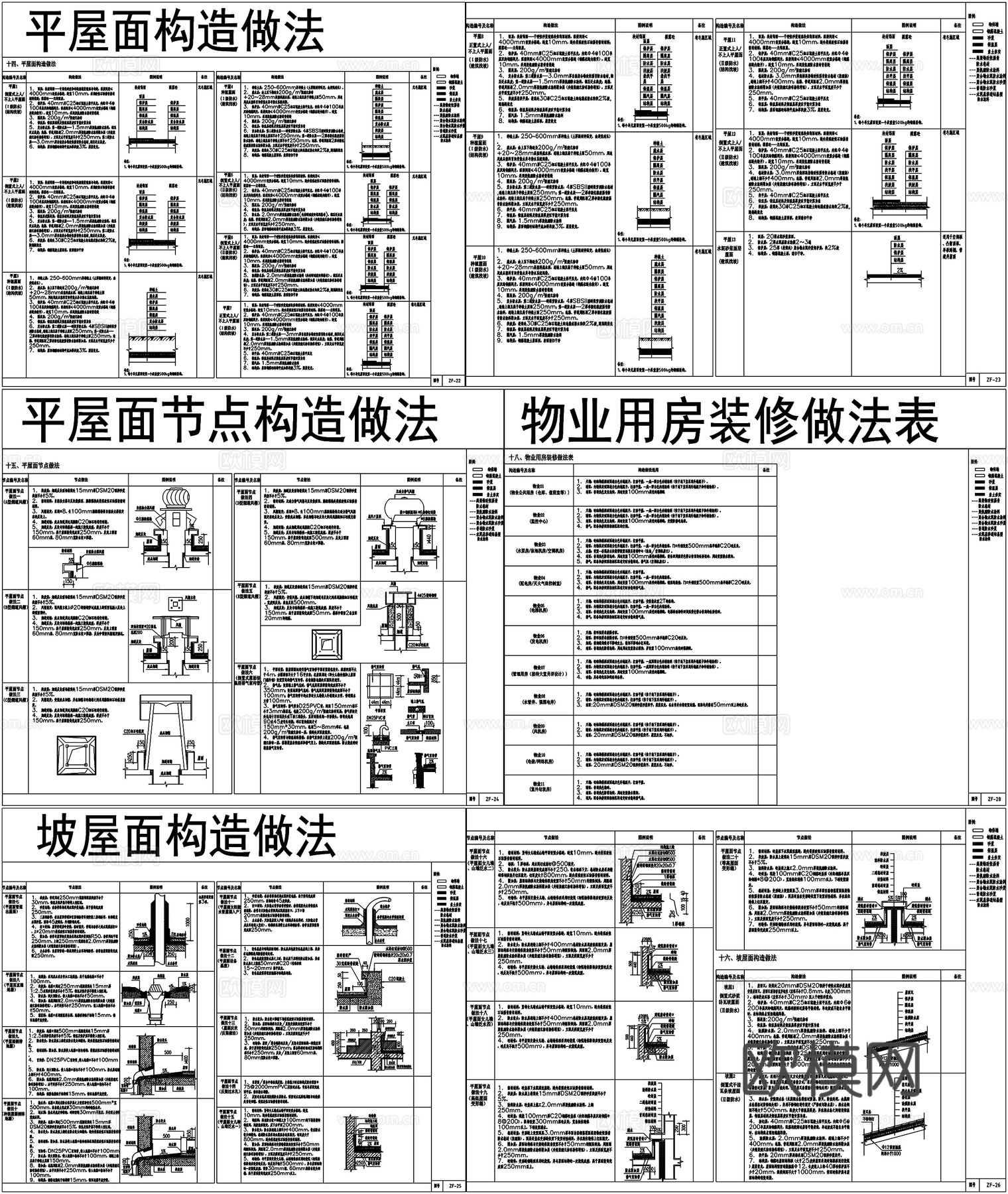 地下室防水地面地毯石材外墙剖面详图节点大样CAD素材图库cad施工图