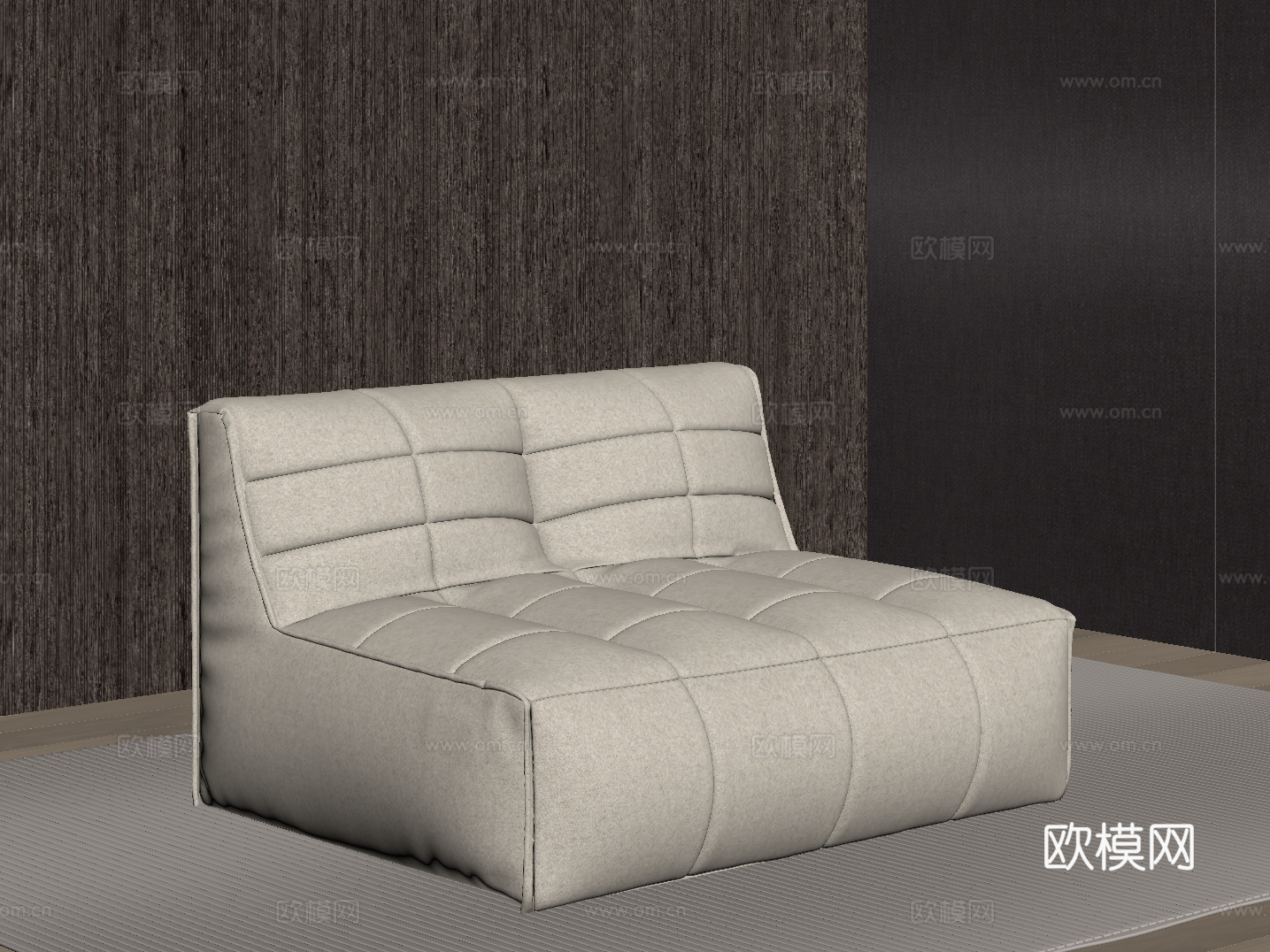 现代懒人沙发 休闲沙发 单人沙发su模型