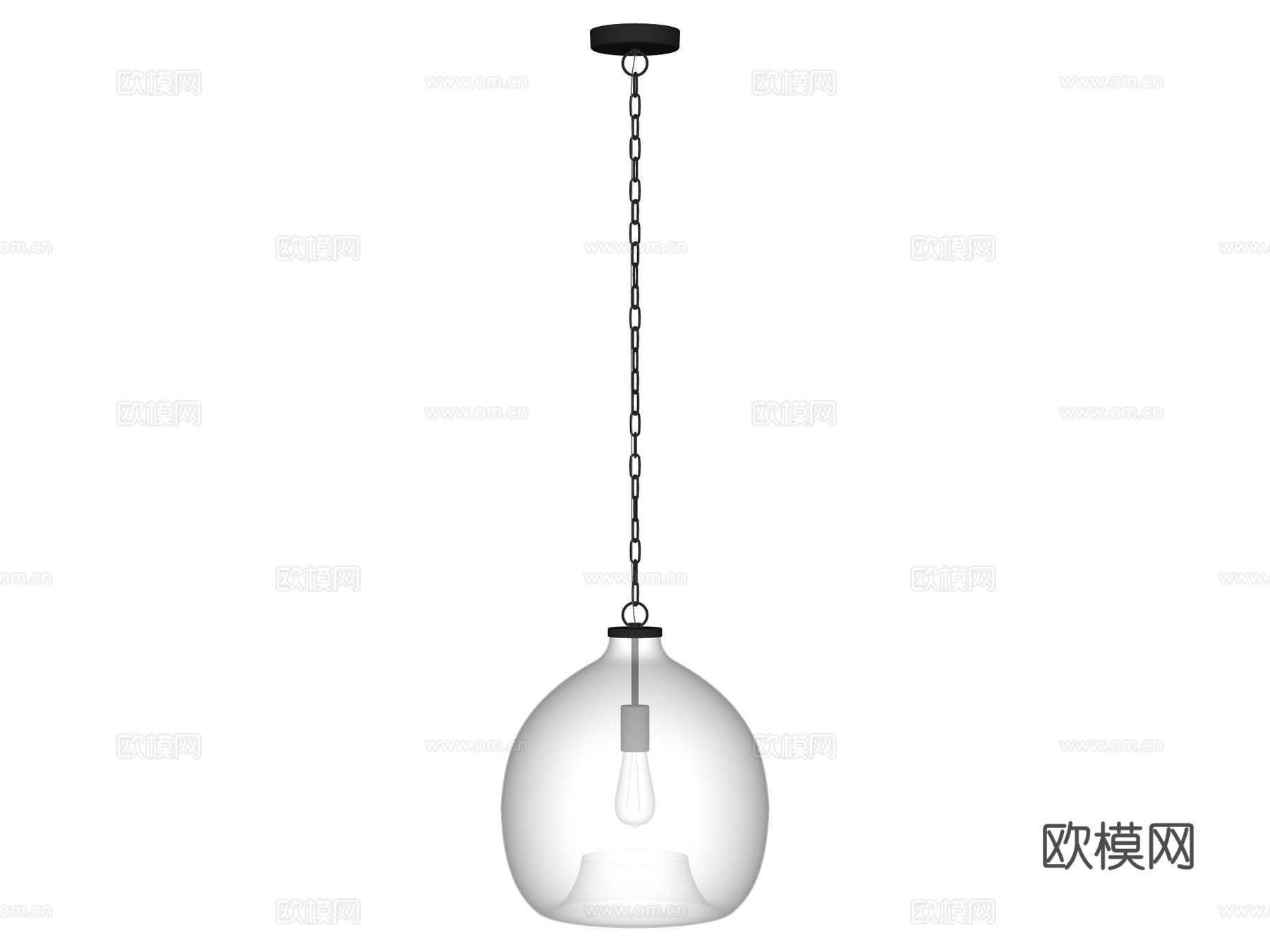 吊灯 床头吊灯 装饰吊灯 玻璃吊灯su模型