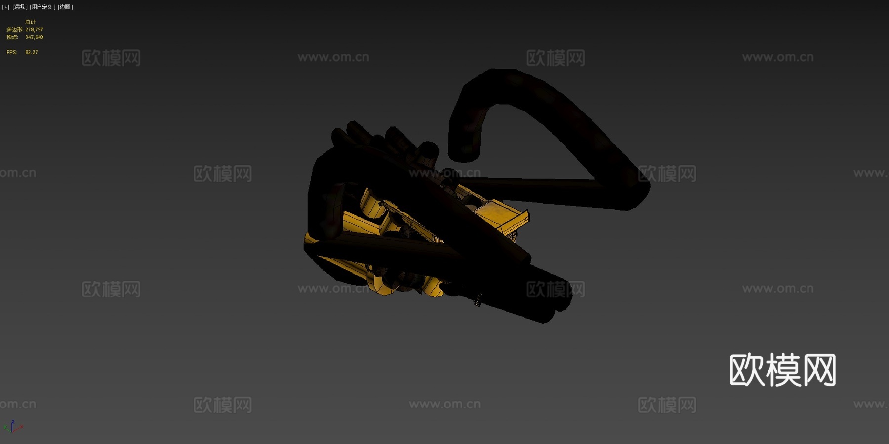 矿用自卸卡车3d模型下载（渲染图4）