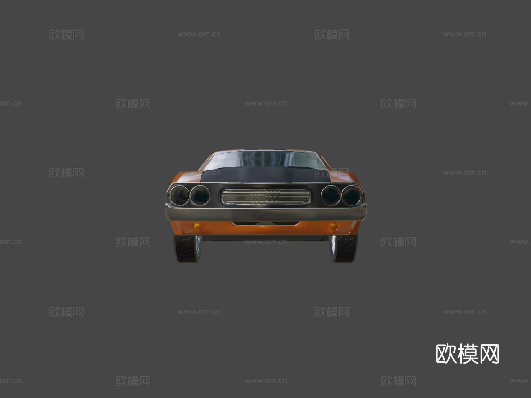 美国肌肉车3d模型下载（渲染图5）