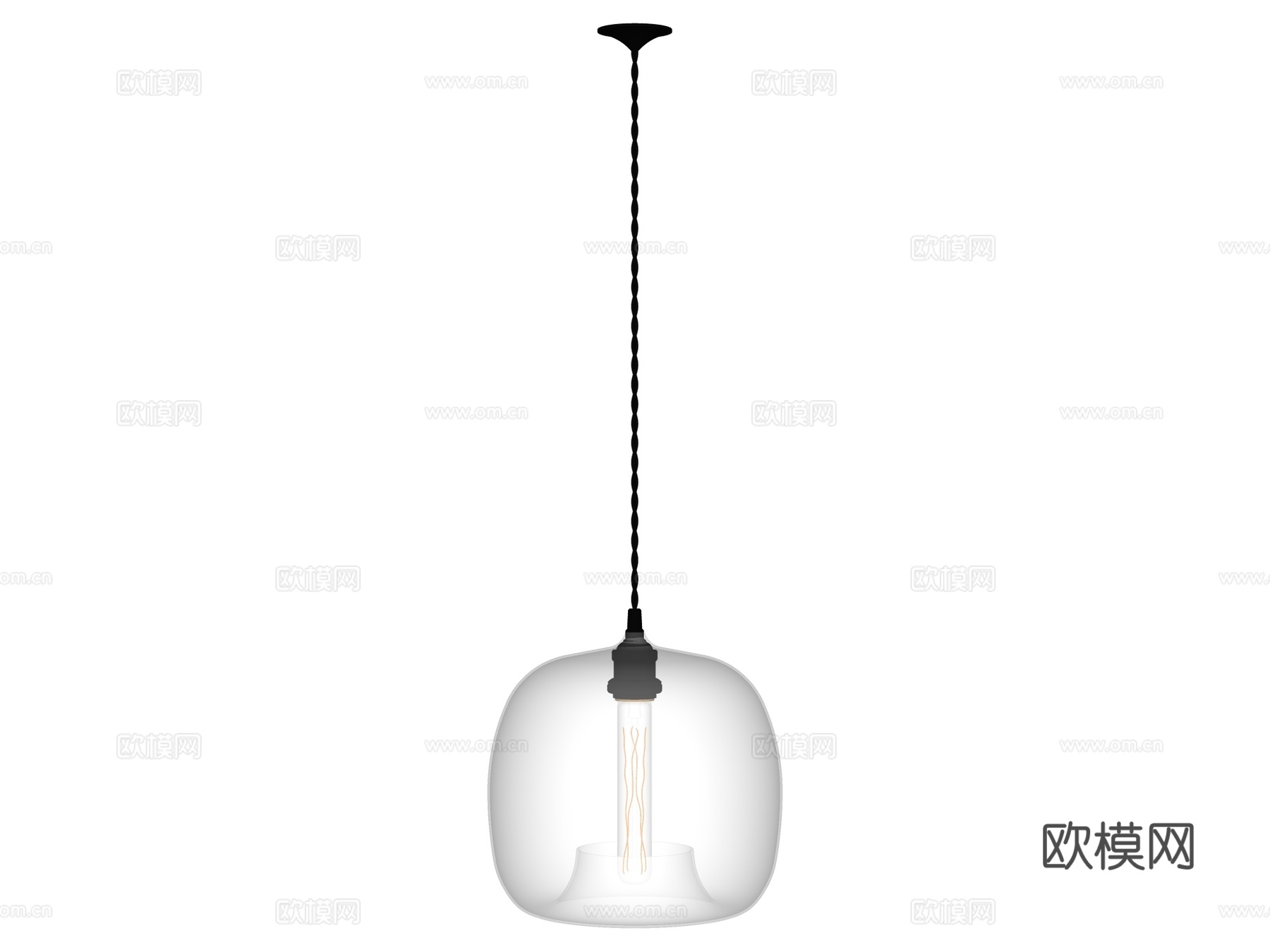 吊灯 床头吊灯 装饰吊灯 玻璃吊灯su模型