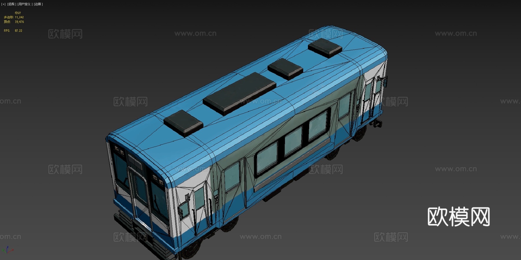 火车3d模型下载（渲染图4）