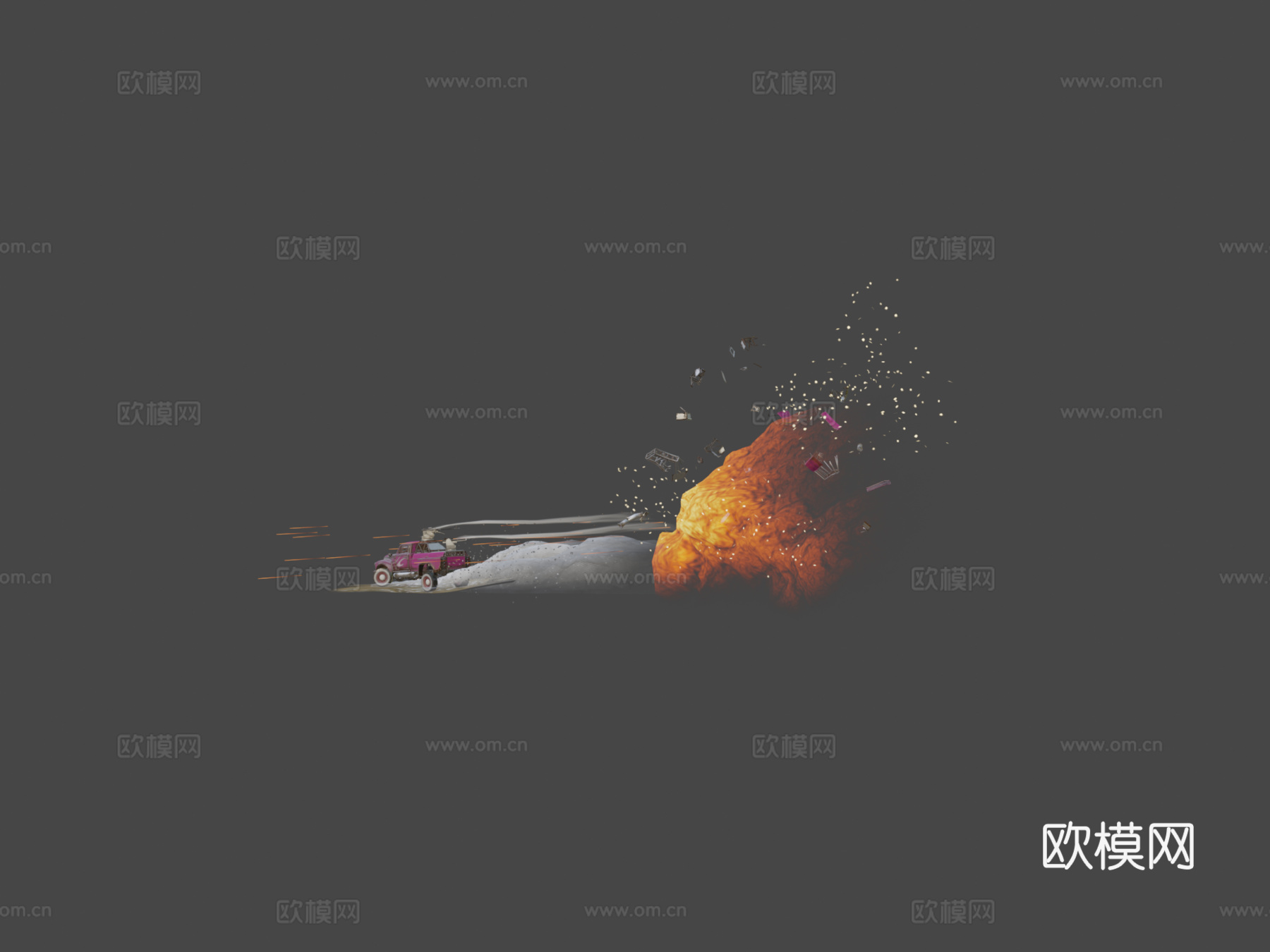 交叉火力-圣瓦伦丁节3d模型下载（渲染图5）