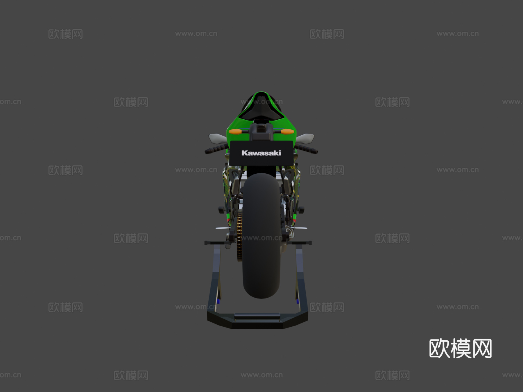 川崎忍者ZX25R3d模型下载（渲染图5）