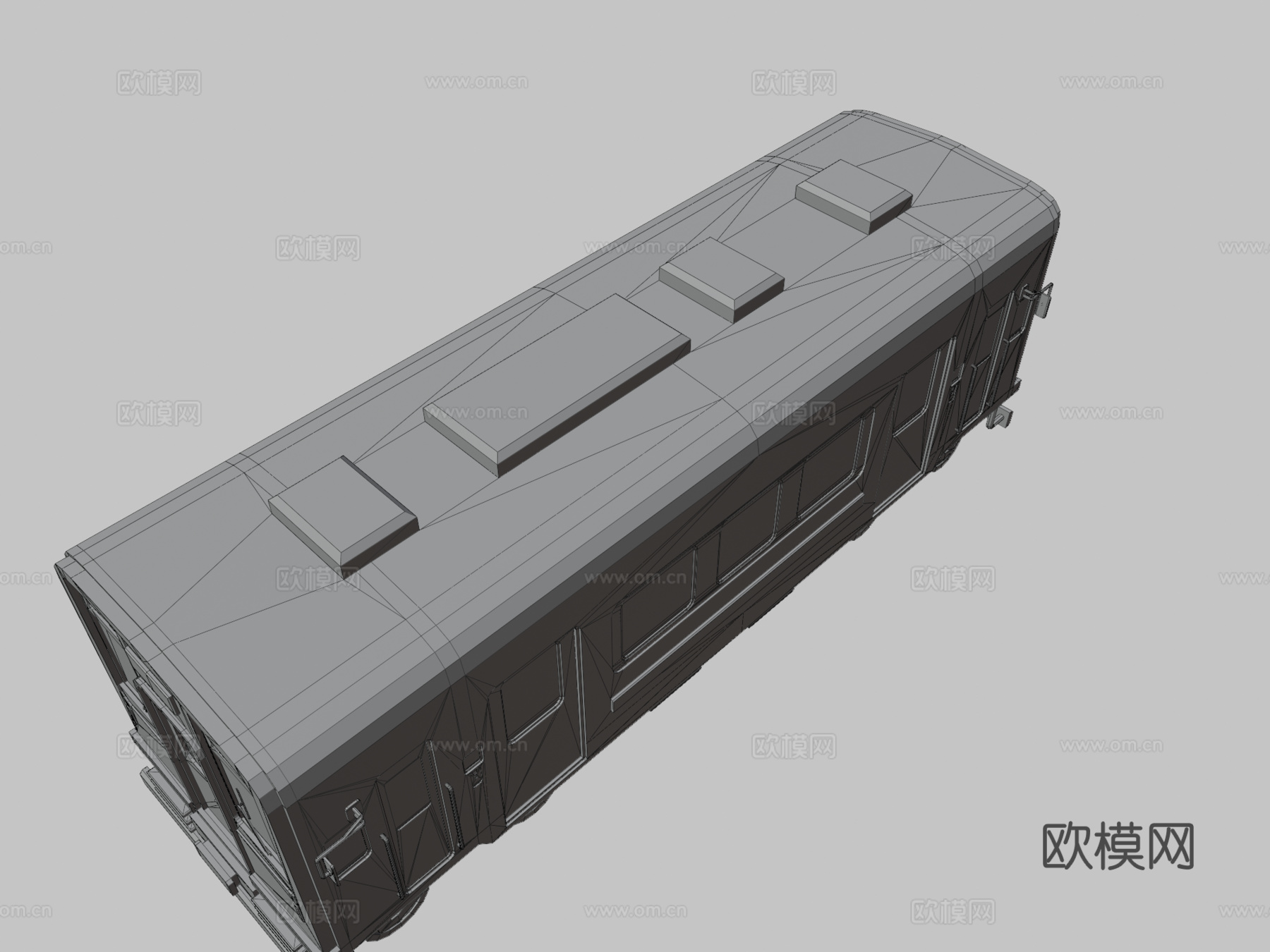 火车3d模型下载（渲染图3）