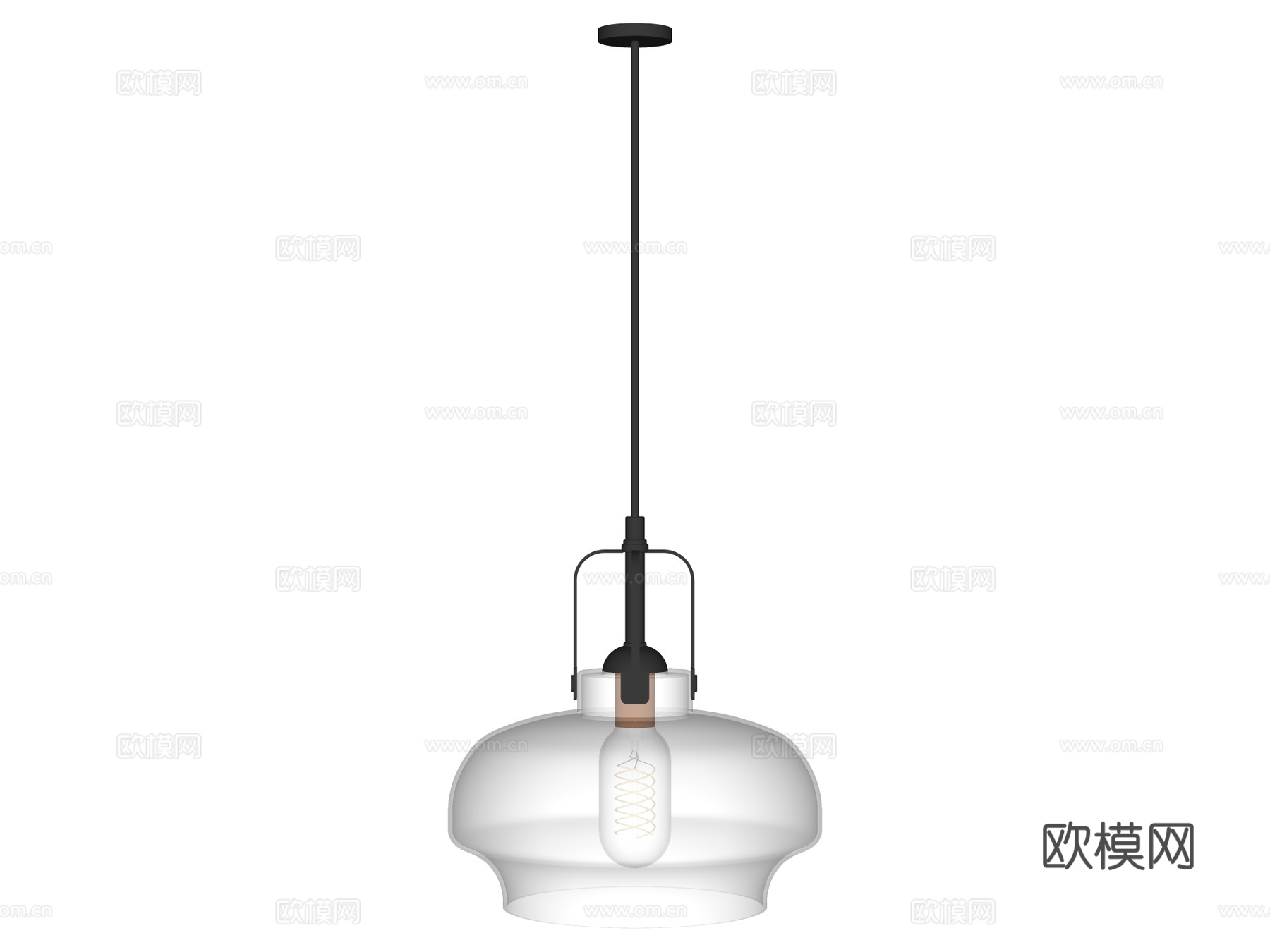 吊灯 床头吊灯 装饰吊灯 玻璃吊灯su模型