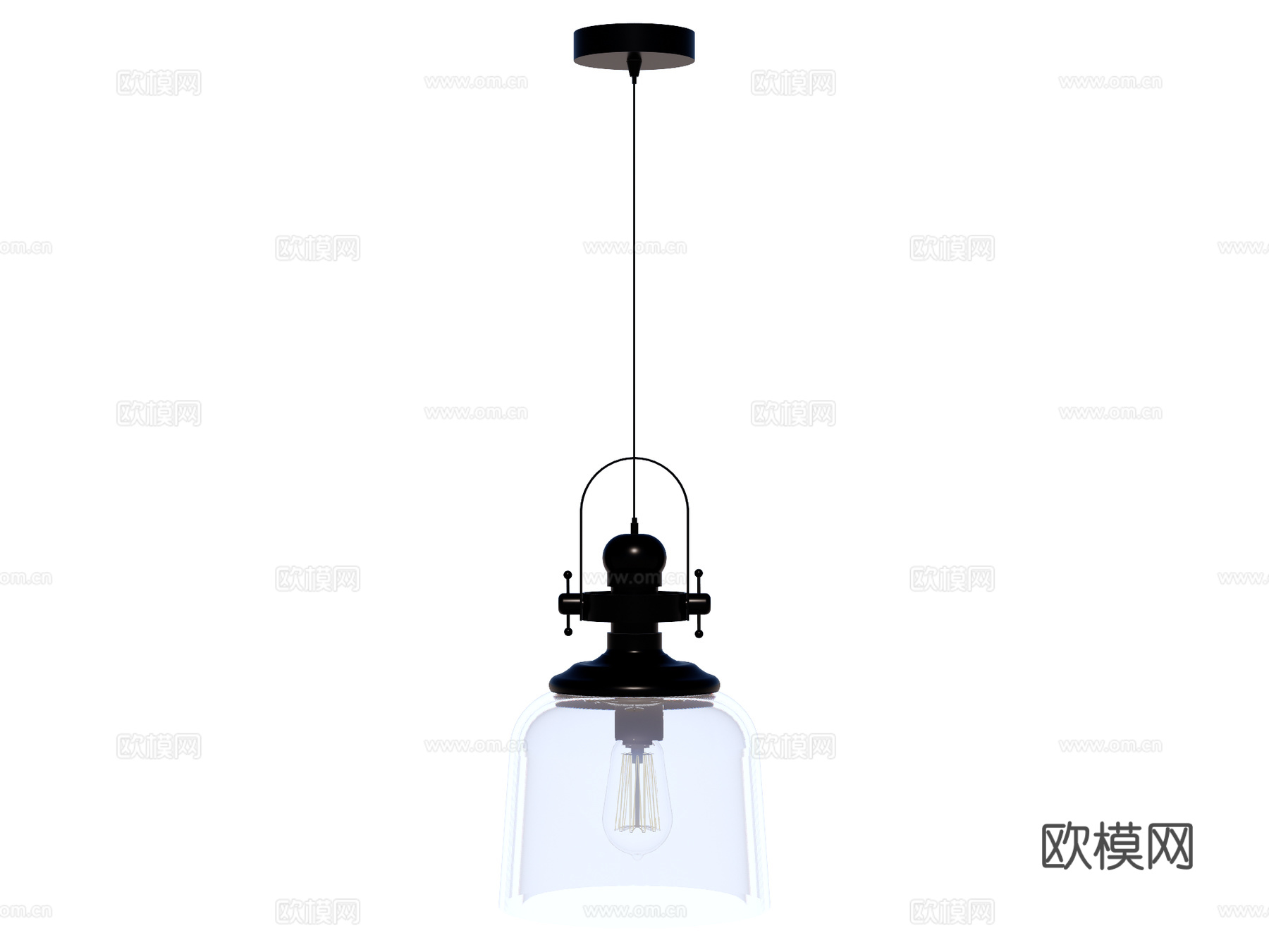 吊灯 床头吊灯 装饰吊灯 玻璃吊灯su模型