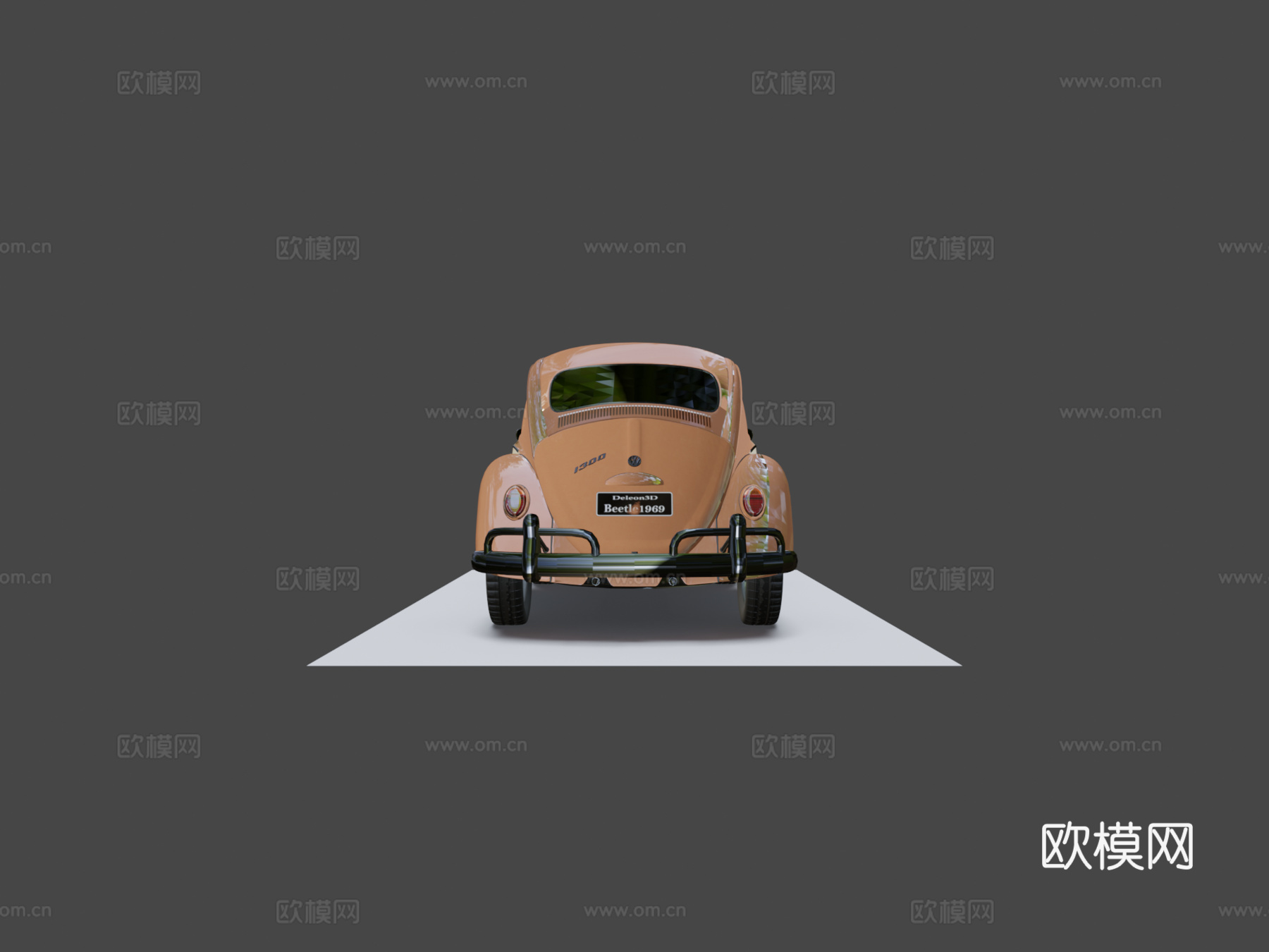 甲壳虫1969-福斯卡3d模型下载（渲染图5）