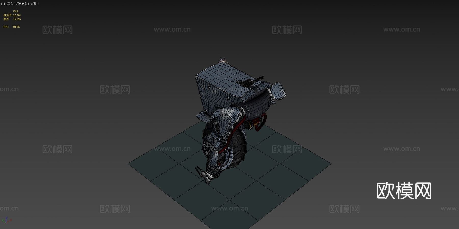 号单元3d模型下载（渲染图4）