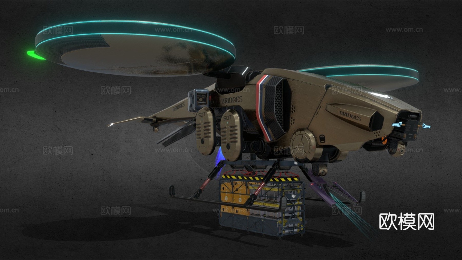 O-TECH收割者-死亡搁浅手性3d模型下载（渲染图1）