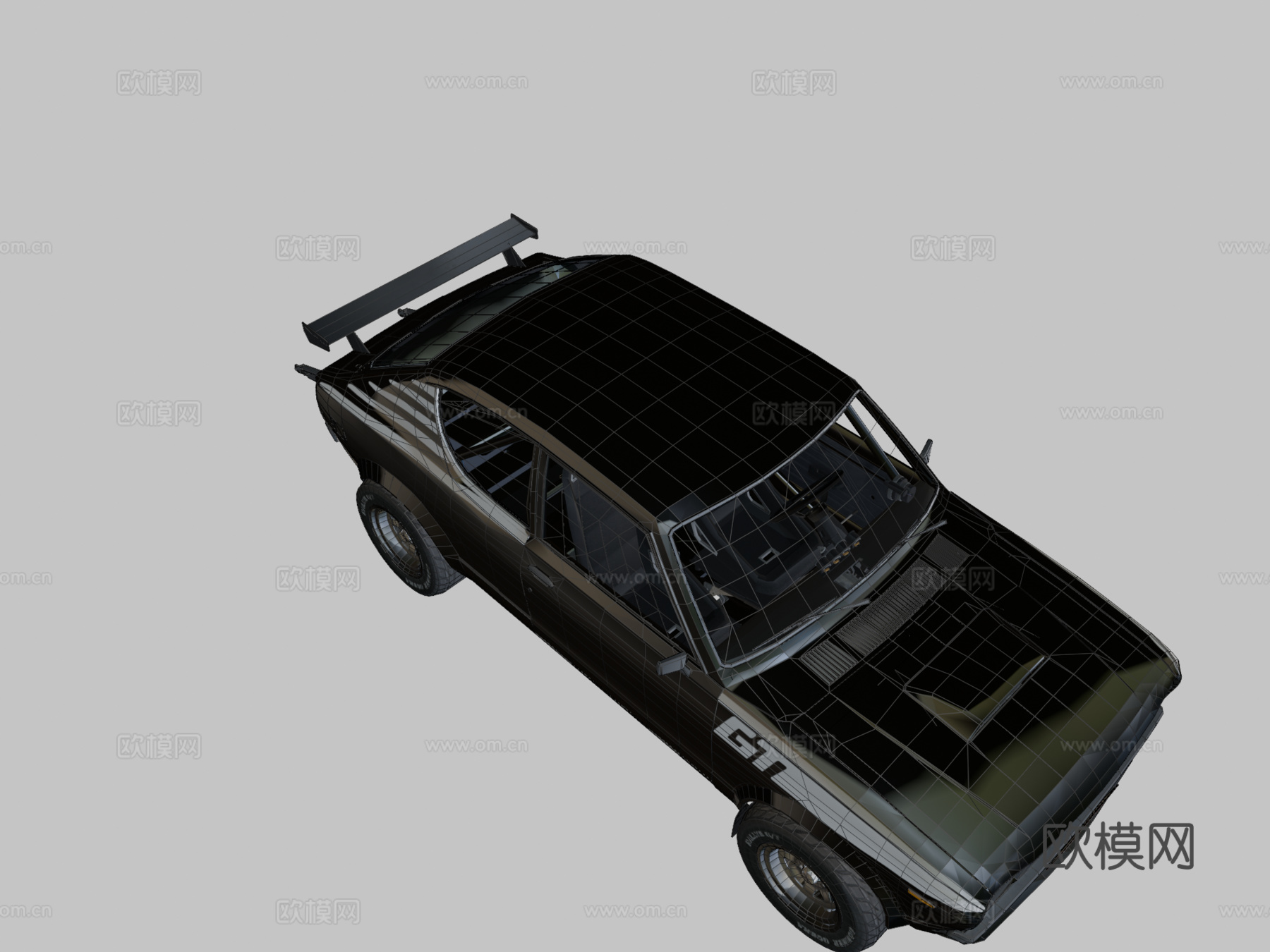 萨楚马GT，达特桑100A3d模型下载（渲染图2）