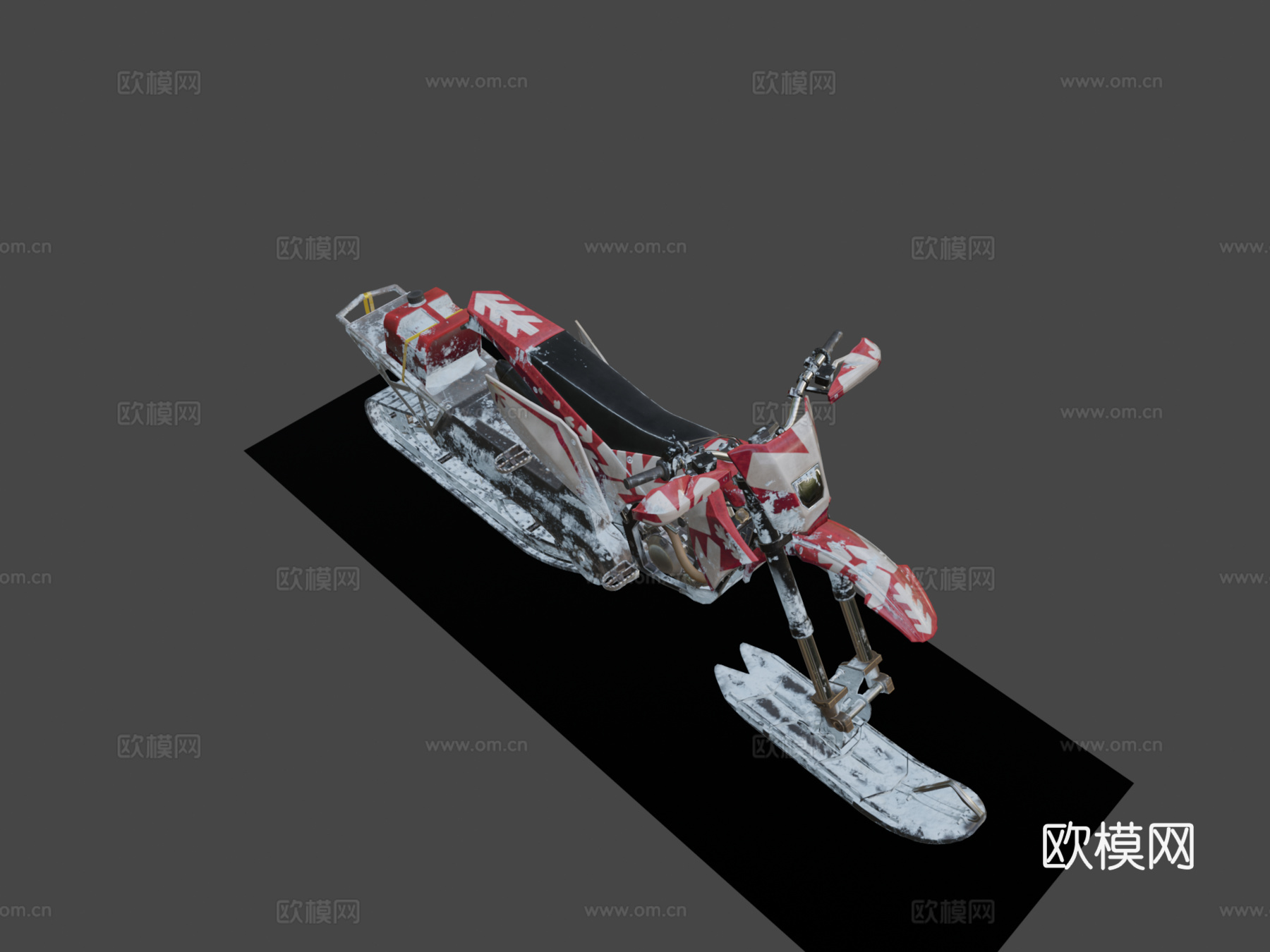 绝地求生雪地摩托（官方）3d模型下载（渲染图8）