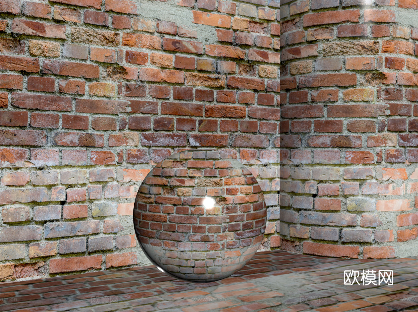 现代砖墙 红砖墙 仿古砖墙 文化砖墙 工业砖墙su模型
