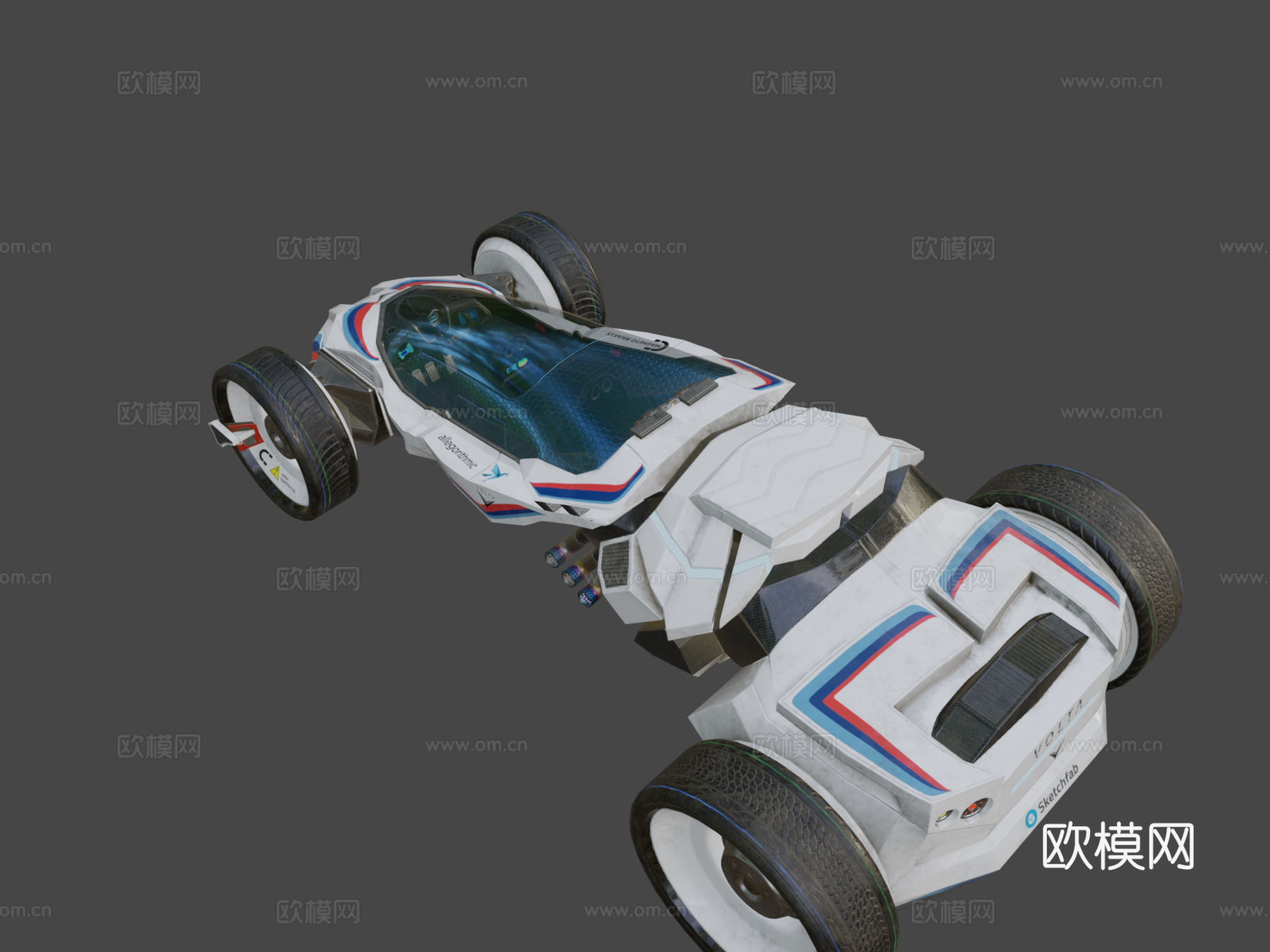 =比赛后=沃尔塔WTCC 2070赛车3d模型下载（渲染图1）