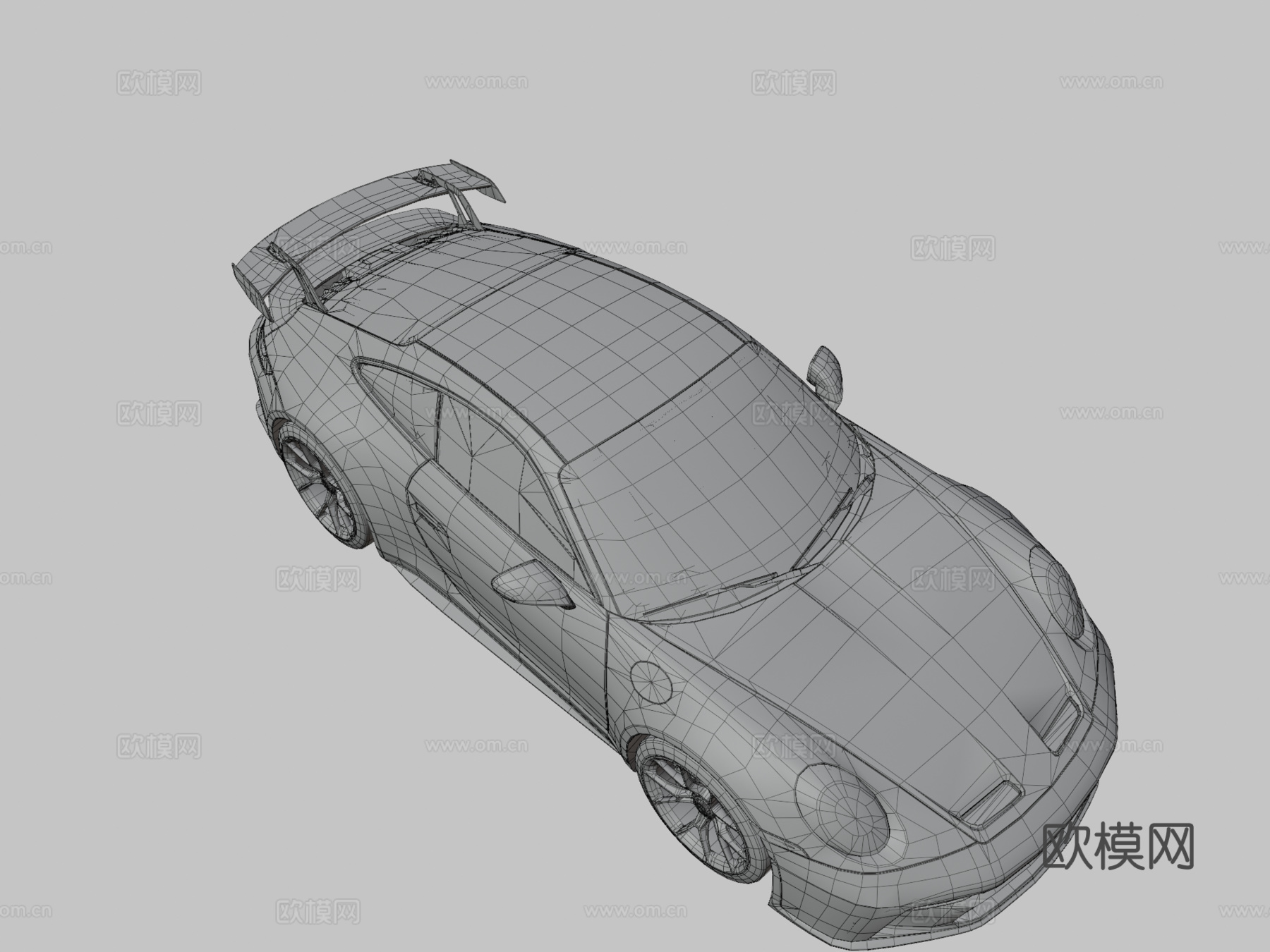 保时捷911 GT3（992款）3d模型下载（渲染图3）