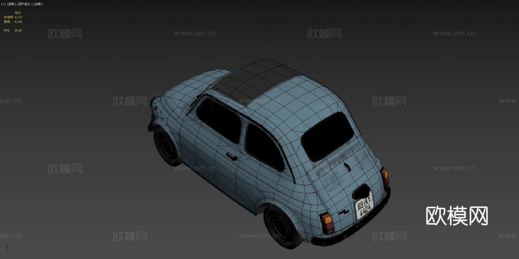 菲亚特5003d模型下载（渲染图4）